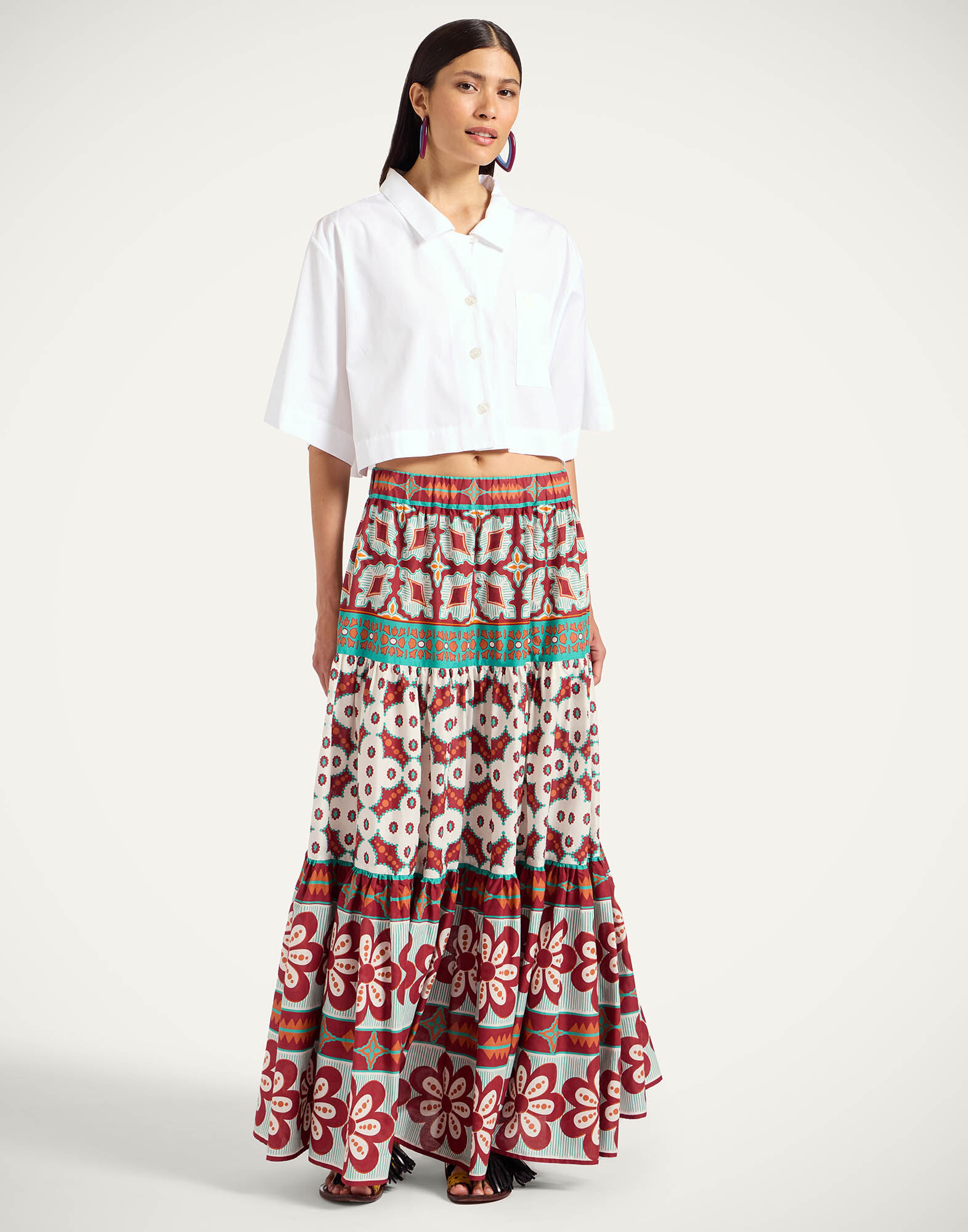 ★BAU by Bride And You★ HATTIE Belted full long skirt (4col Plan your wedding with bride and you