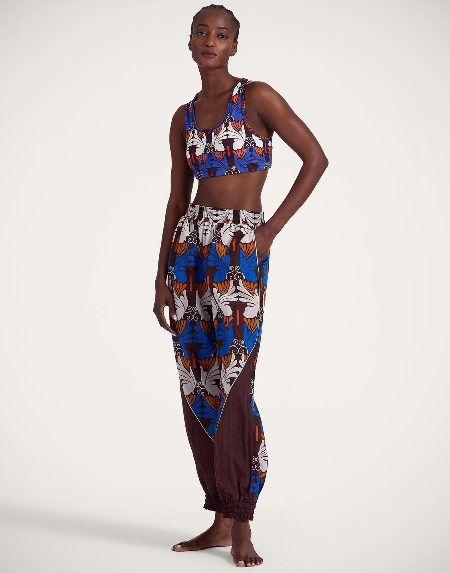 La DoubleJ Court Pants Ali Chocolate TRO0145NYL011WIG07BR07