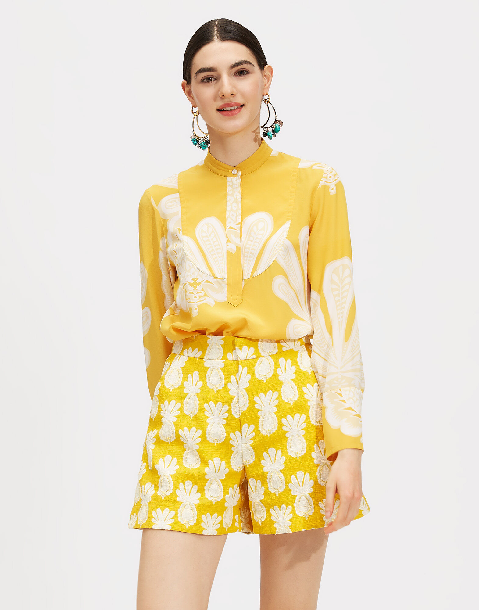 LaDoubleJ Portofino Shirt Big Pineapple SHI0046CRE001PNP0001