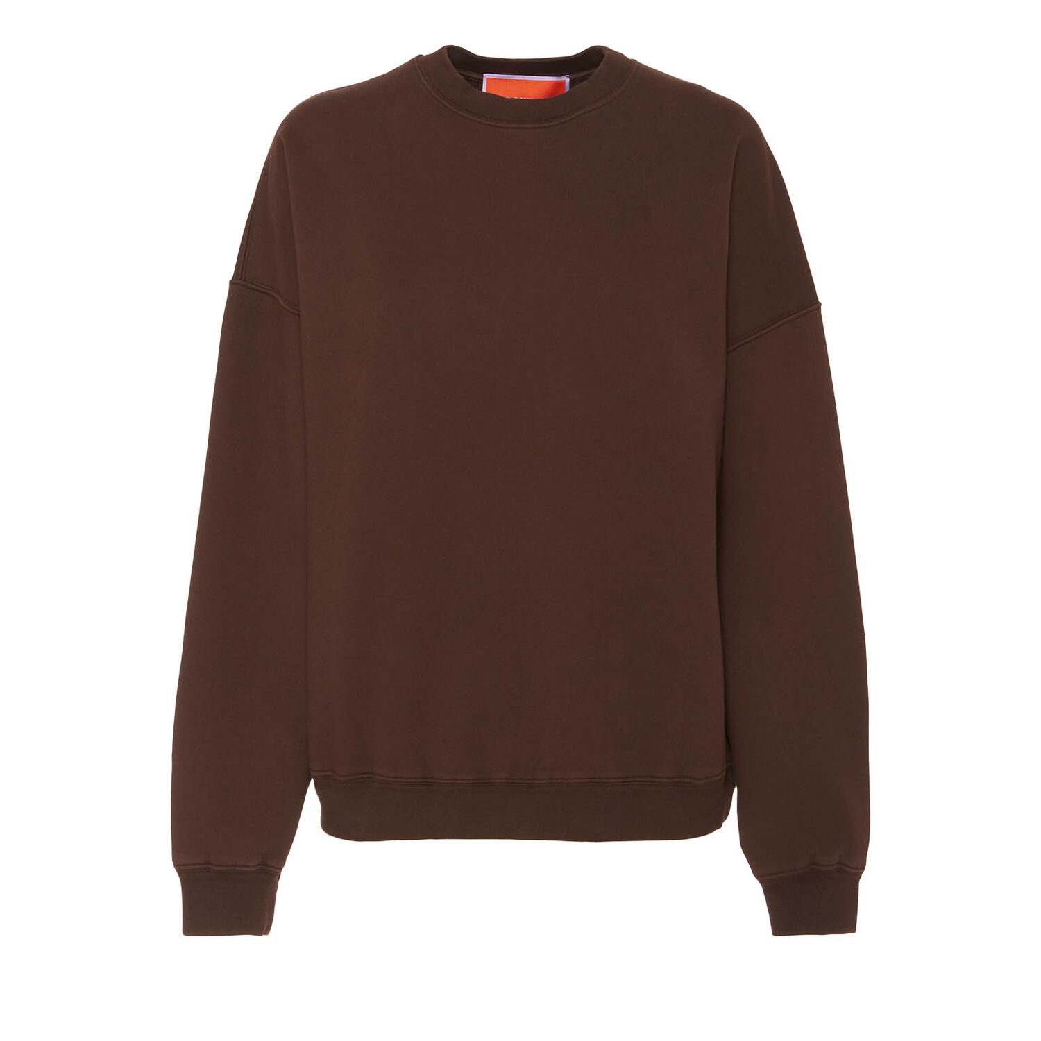 La Doublej Off Court Sweatshirt In Solid Brown