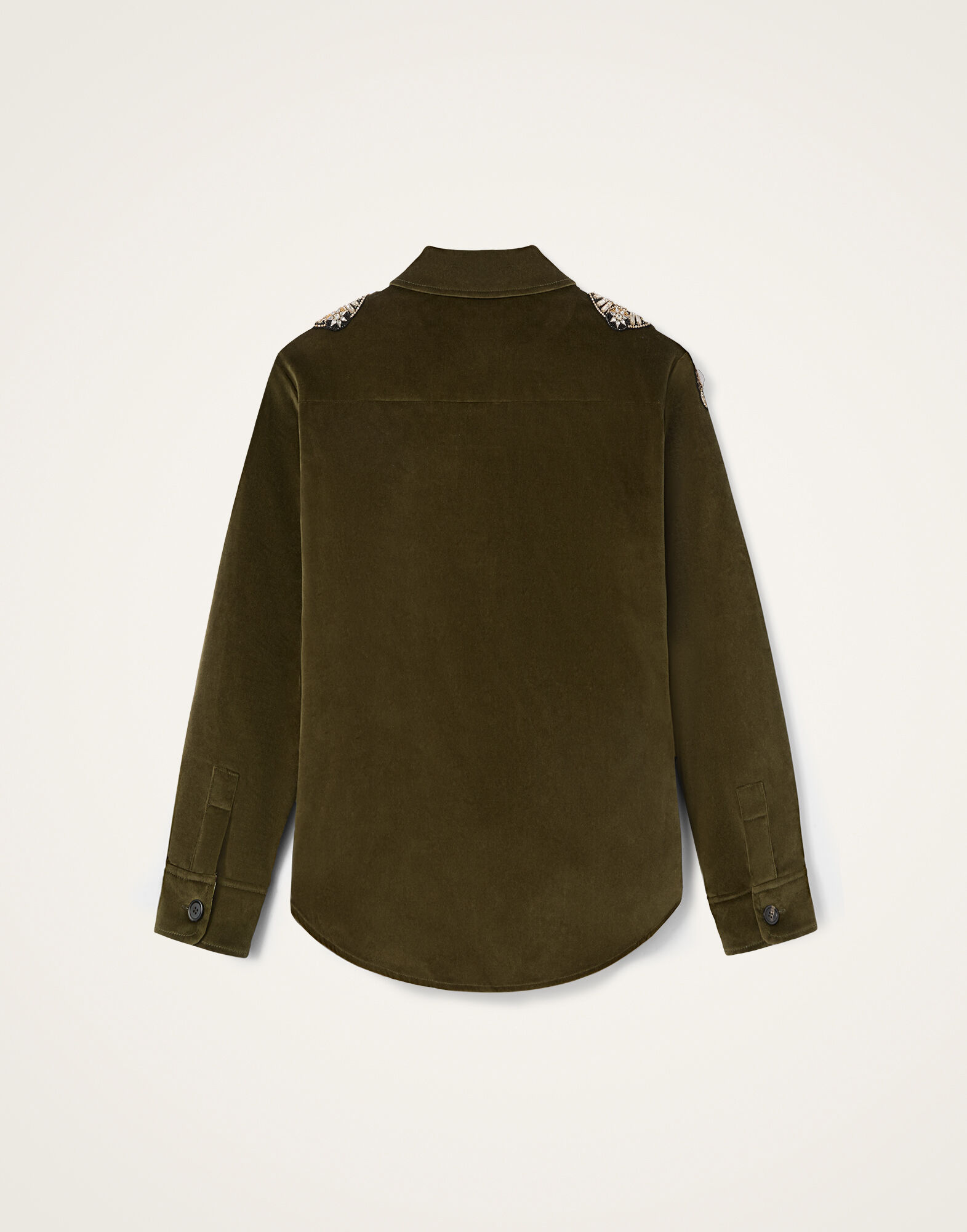 La DoubleJ Better Than Your Boyfriend's Jacket Solid Moss Green JAC0156VEL011SOLIDGR14