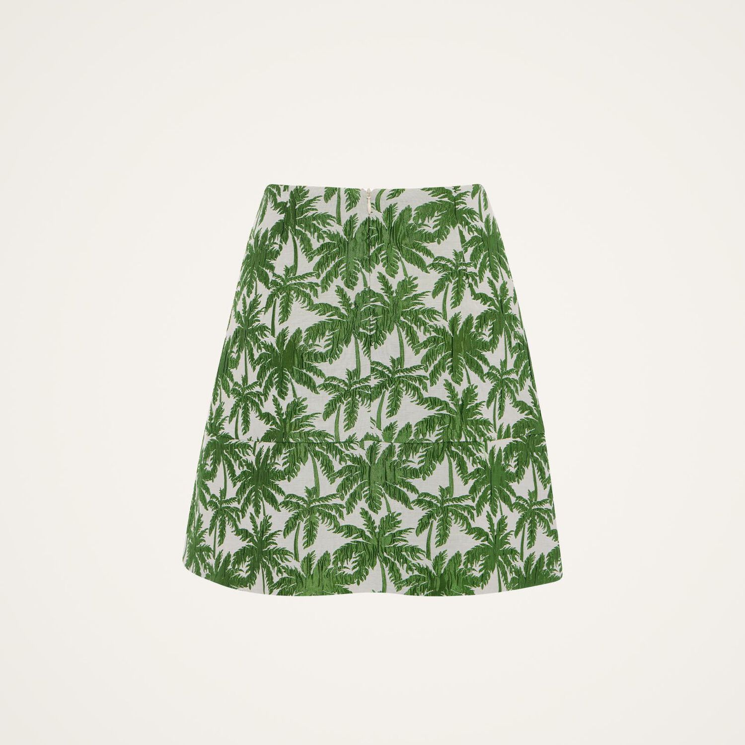 La Doublej Palm Tree-print Mini Skirt