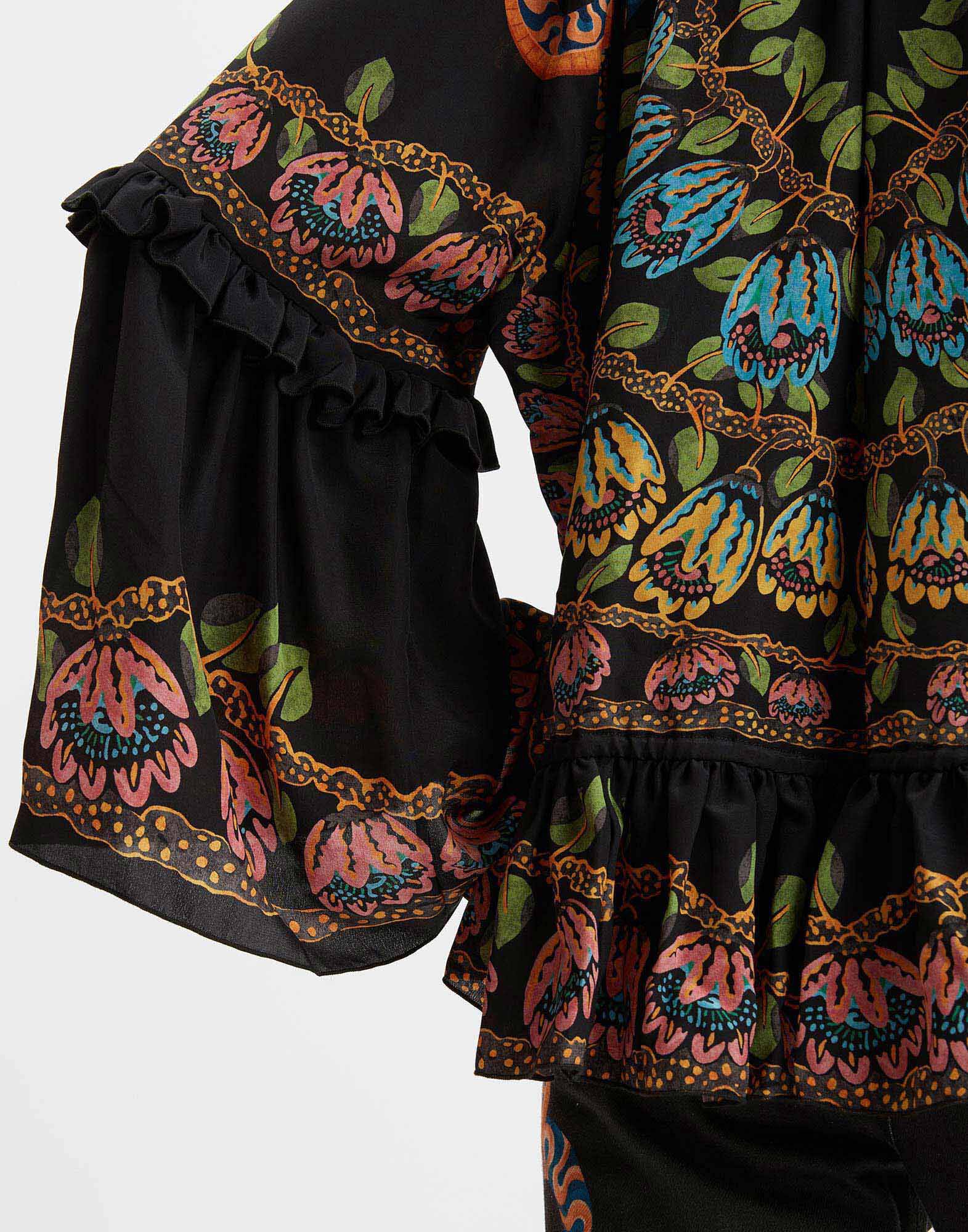 La DoubleJ Boho Blouse Eve Black TOP0132CRE005EEC01BL01