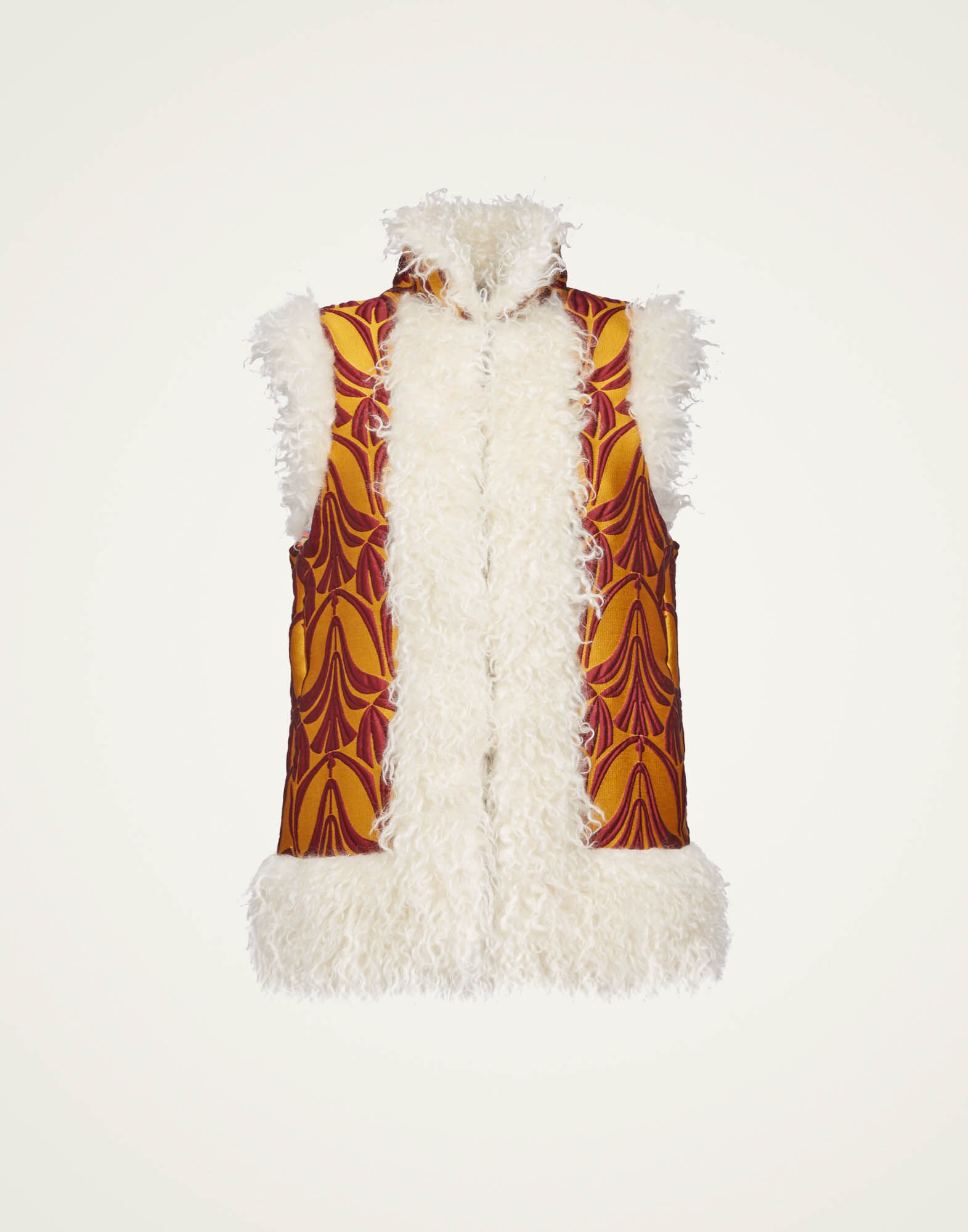 La DoubleJ Sleeveless Folk Jacket Papyrus Gold JAC0046JCQ052PAY02YE05