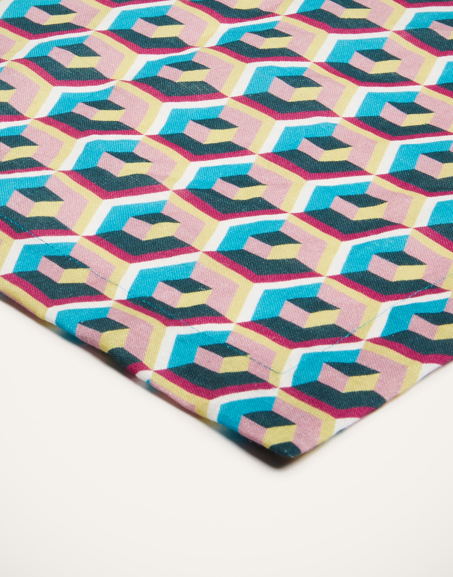 La DoubleJ Editions Small Tablecloth Cubi TBC0001LIN001CUB0003