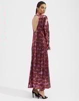 La DoubleJ Swank Swing Dress La DoubleJ Swank Swing Dress Liberace Ciclamino DRE0206PAI001LBR0002