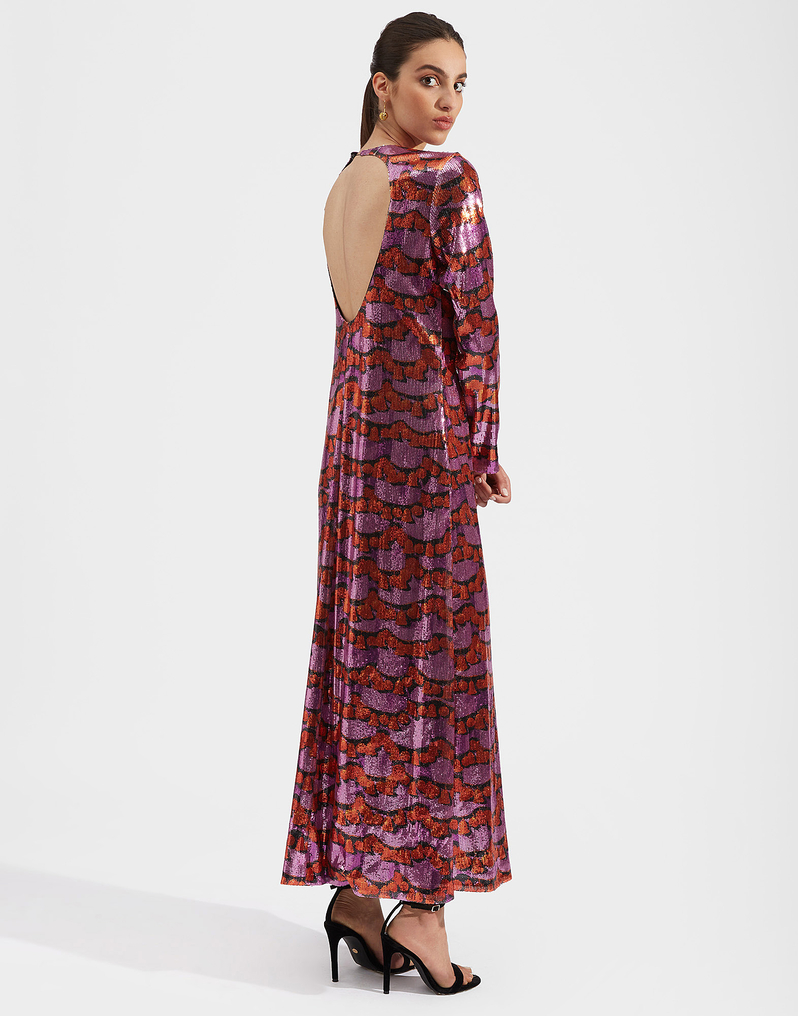 La DoubleJ Swank Swing Dress La DoubleJ Swank Swing Dress Liberace Ciclamino DRE0206PAI001LBR0002