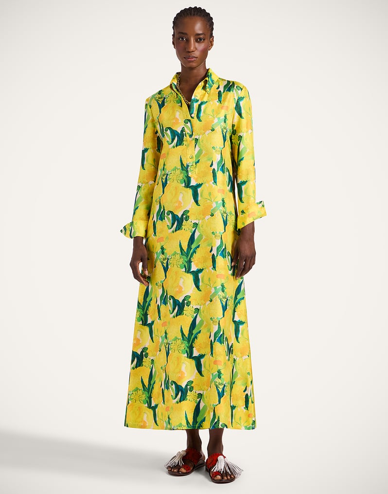 La DoubleJ Chemise Swing Dress La DoubleJ Chemise Swing Dress Zesty Yellow DRE0913SIL001ZES01YE02