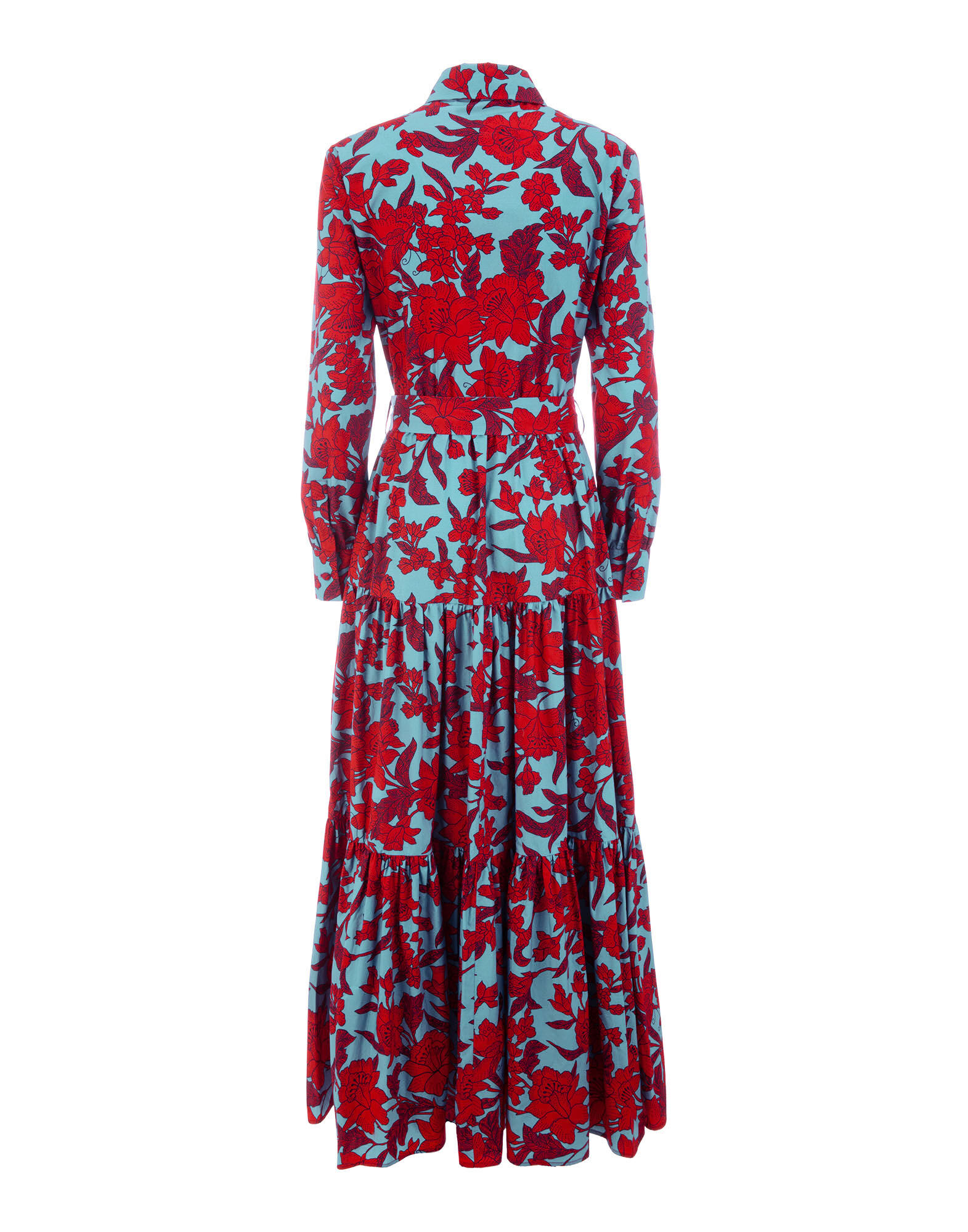 La DoubleJ Bellini Dress Lilium Turchese DRE0016COT003LIL0005