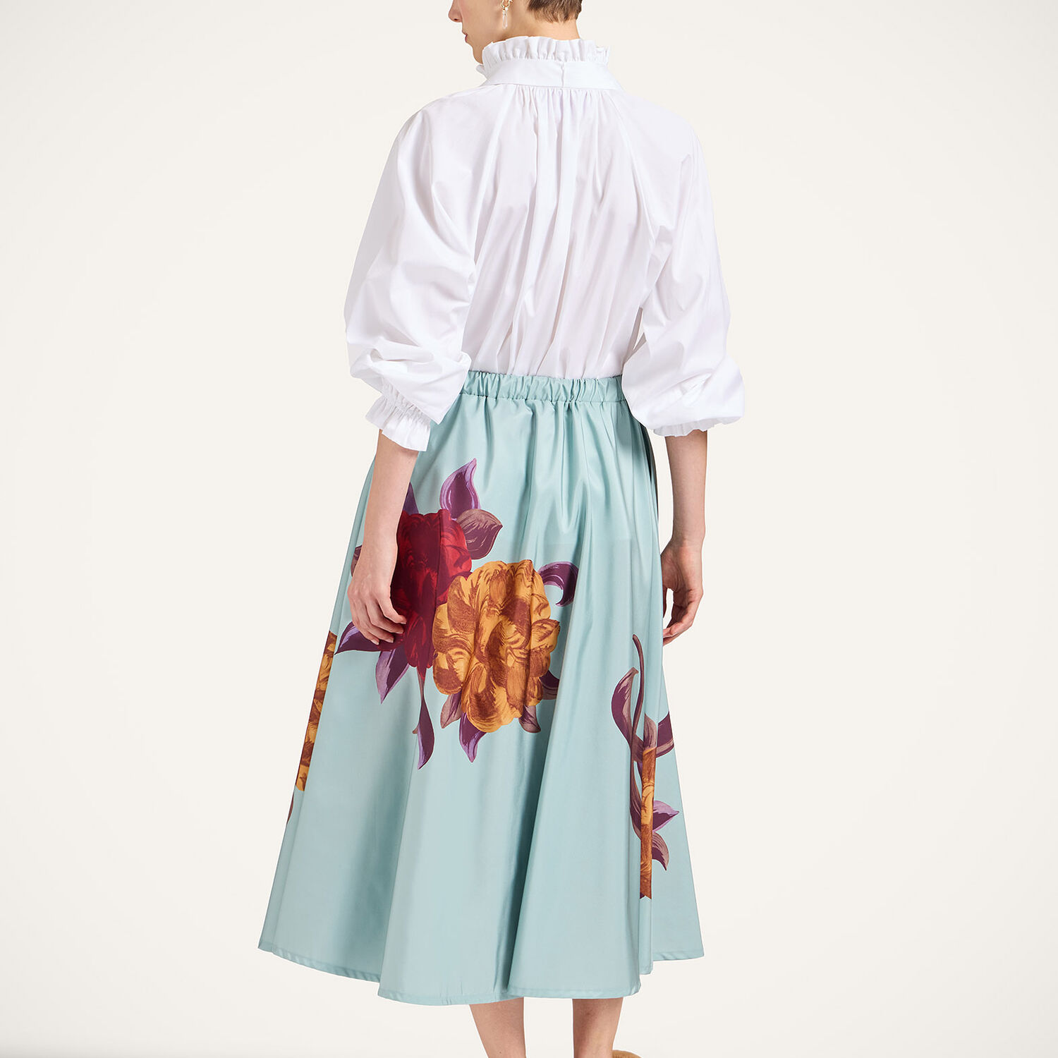La Doublej Drawstring Skirt In Green