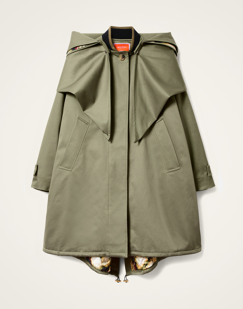 La DoubleJ Windsor Parka La DoubleJ Windsor Parka Solid Military Green JAC0160COT081SOLIDGR12