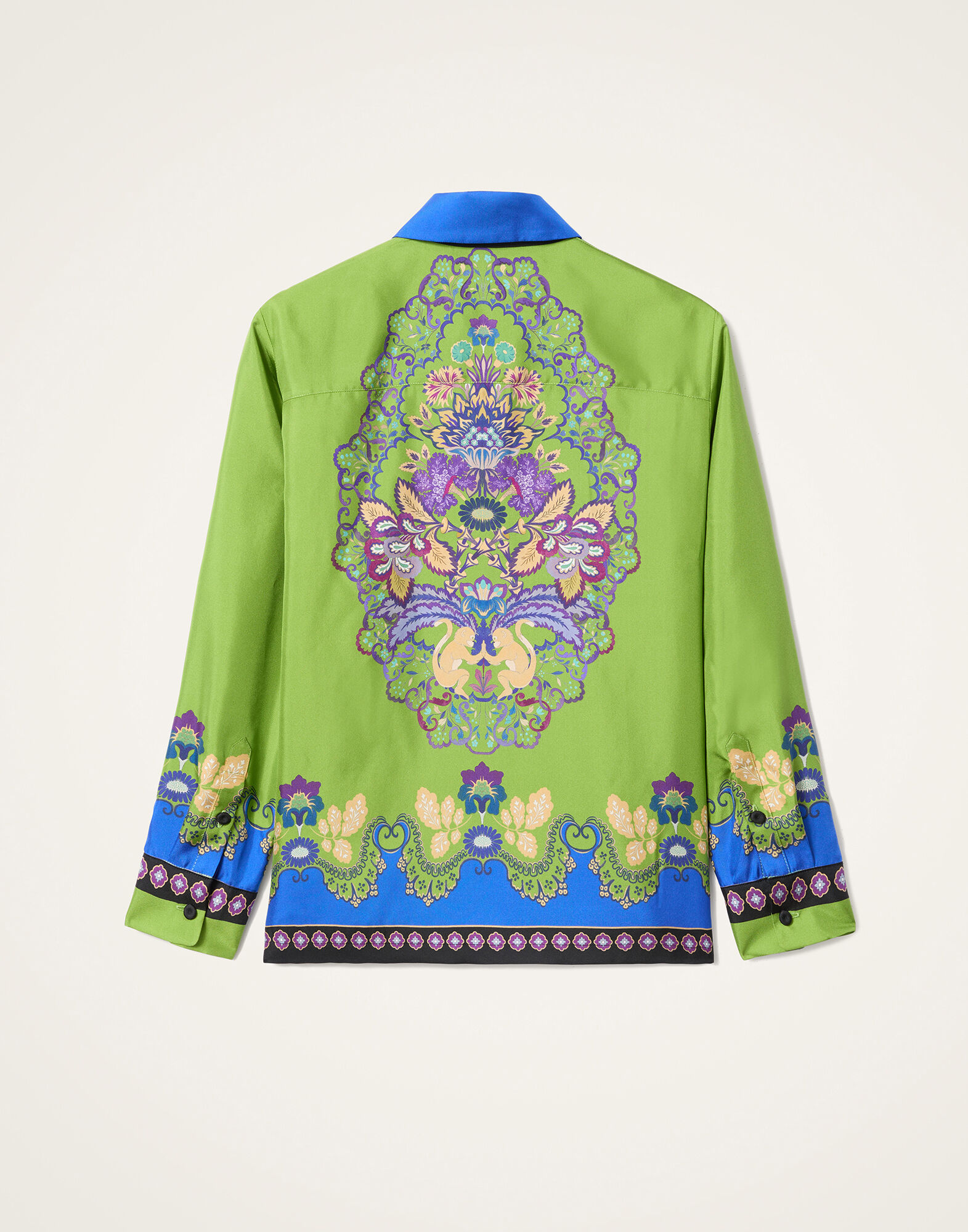 La DoubleJ Boy Shirt Cornucopia Plac&eacute;e Green SHI0040SIL026CRN03GR02