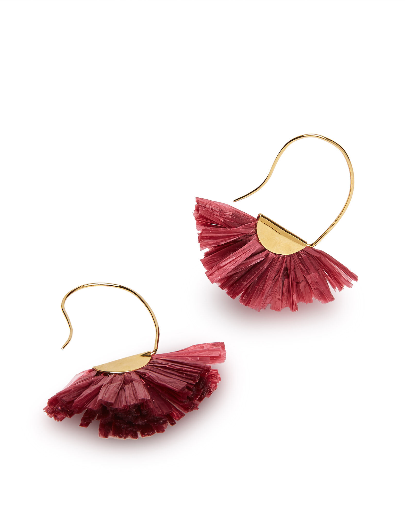 La DoubleJ Fan Earrings Lampone EAR0025RAF001MUL0032