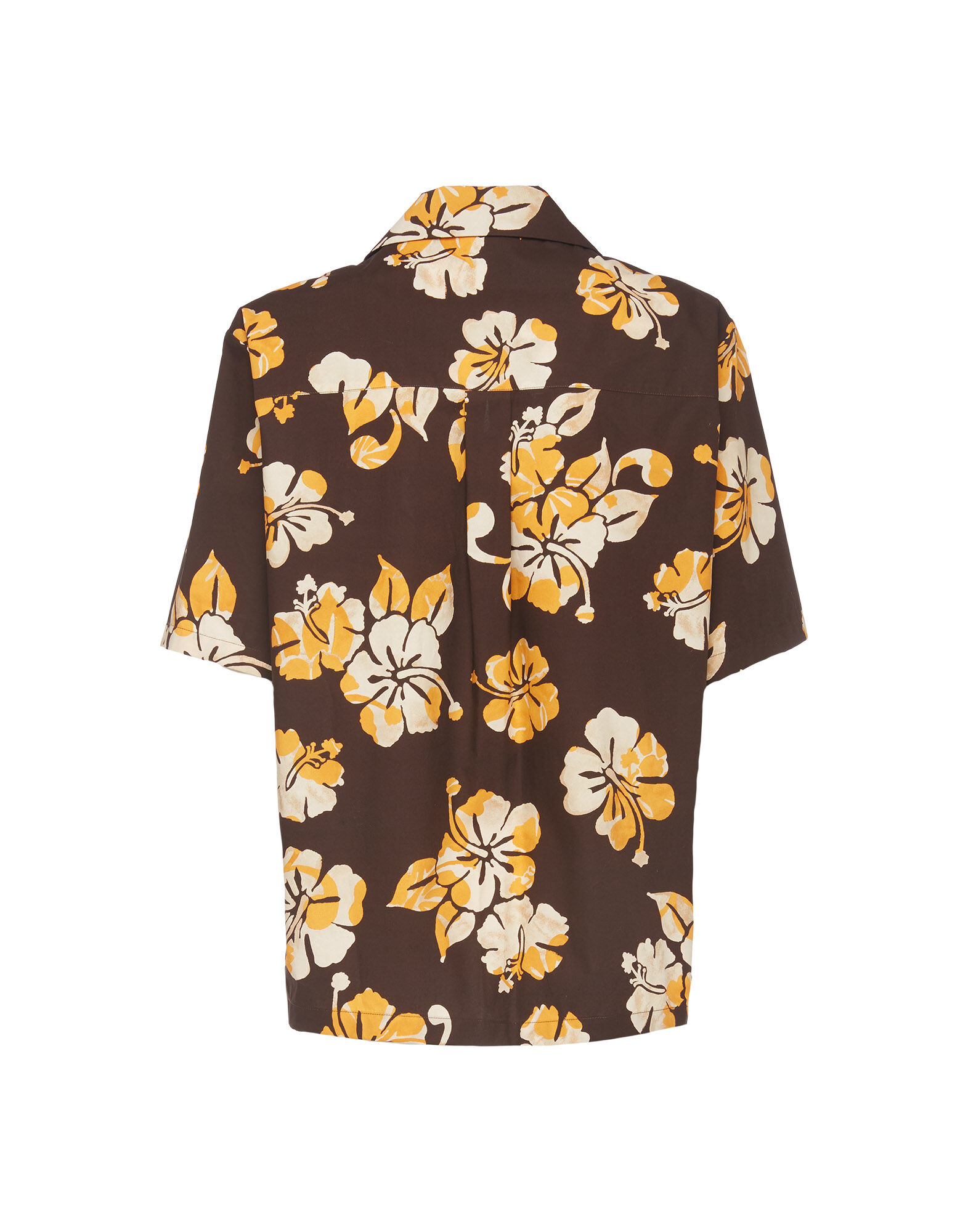 La DoubleJ Bowling Shirt Hibiscus SHI0065COT001HIB0001