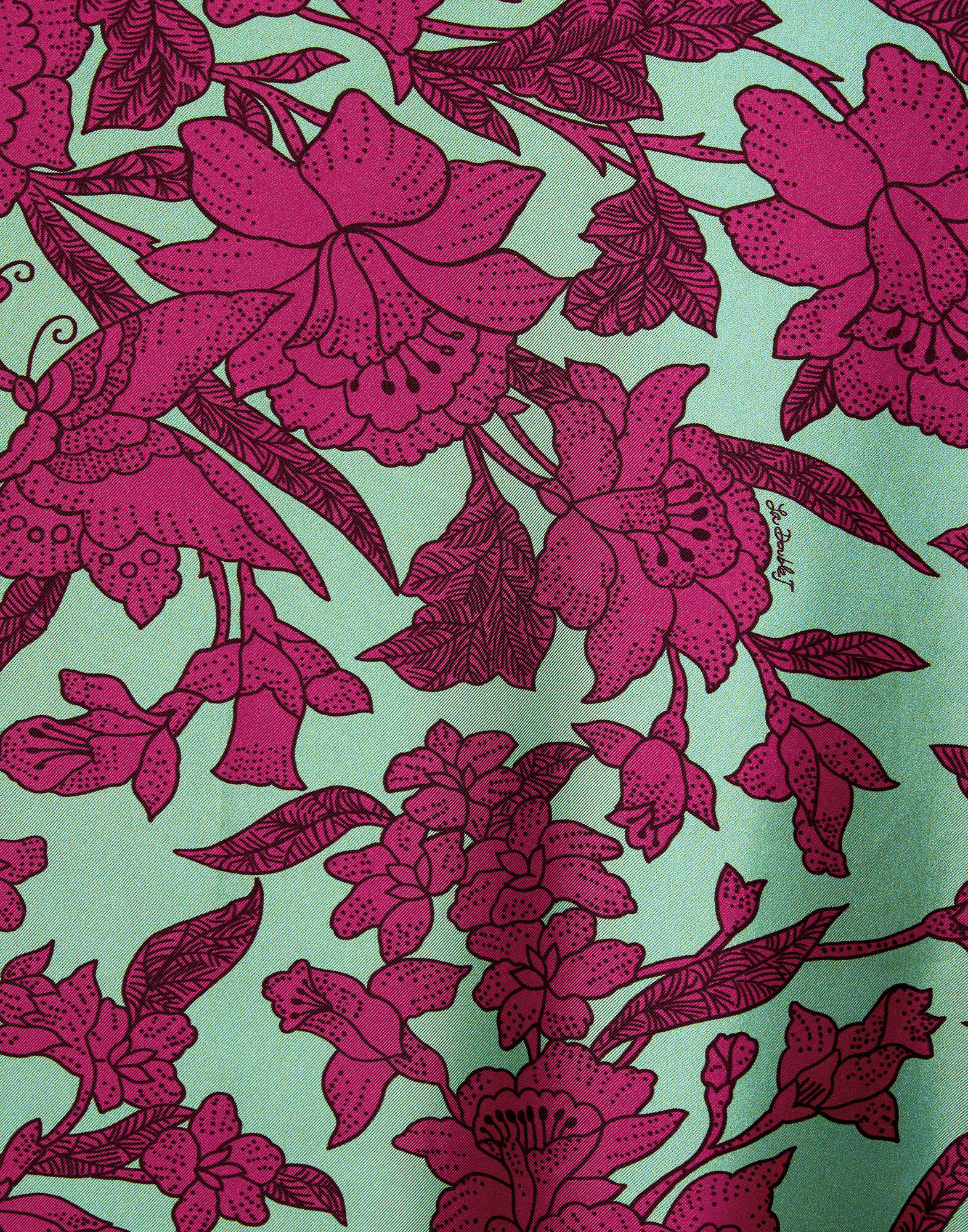 La DoubleJ Magnifico Midi Dress Lilium Purple DRE0702SIL001LIL01PU01