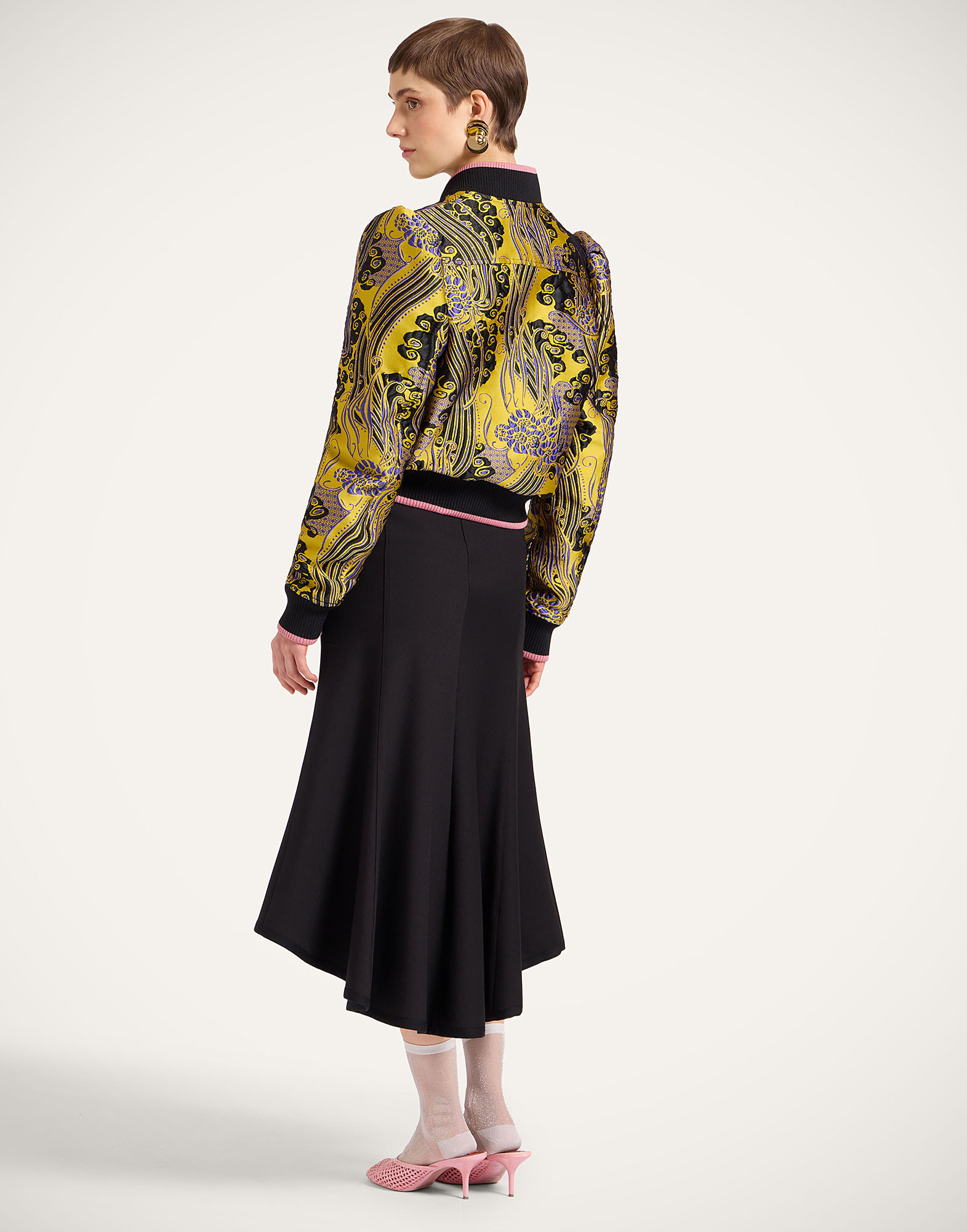 La DoubleJ Good Butt Skirt Solid Black SKI0180JER072SOLIDBL01