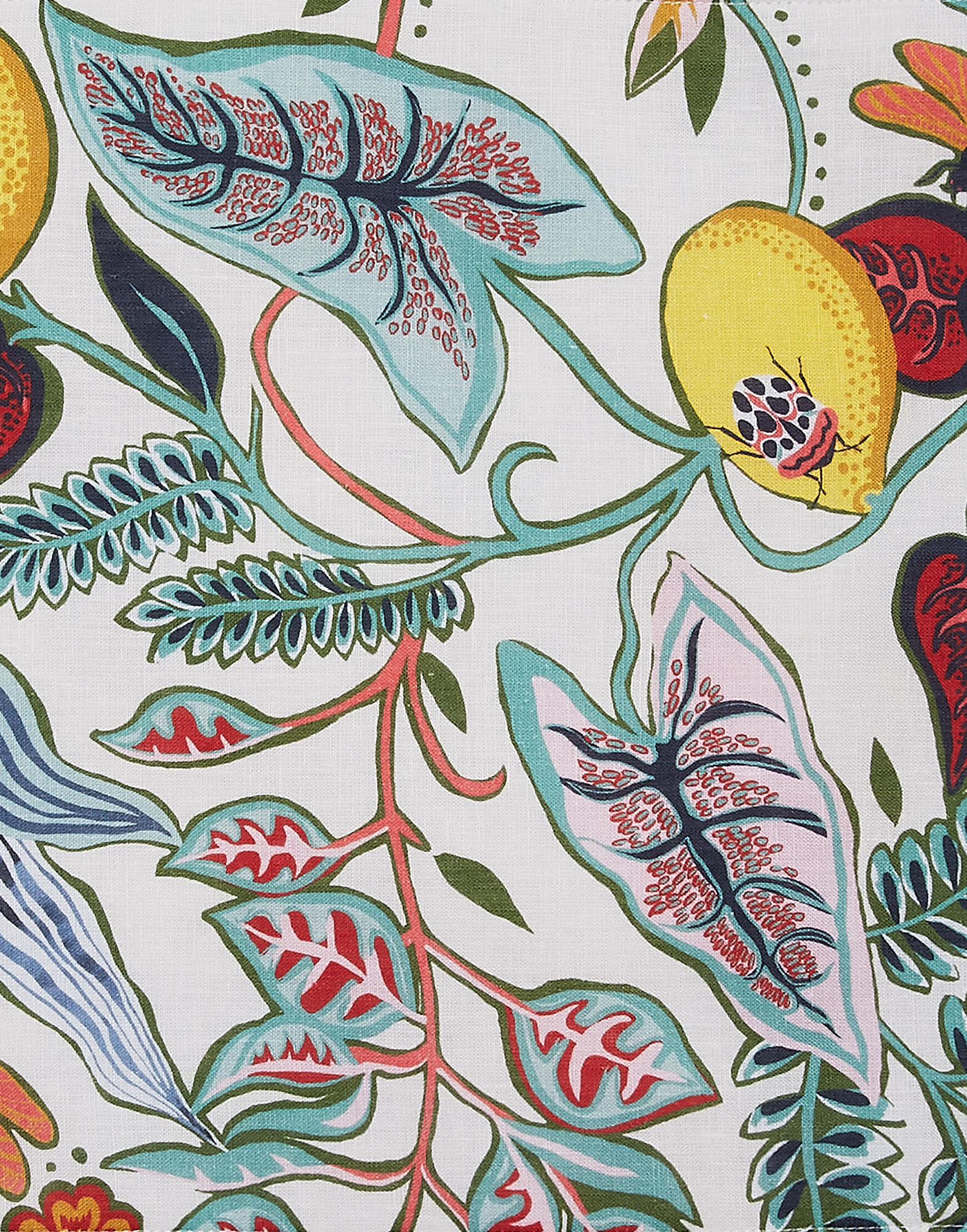 La DoubleJ Placemat Set Of 2 Botanical TBM0001LIN001BOT0005