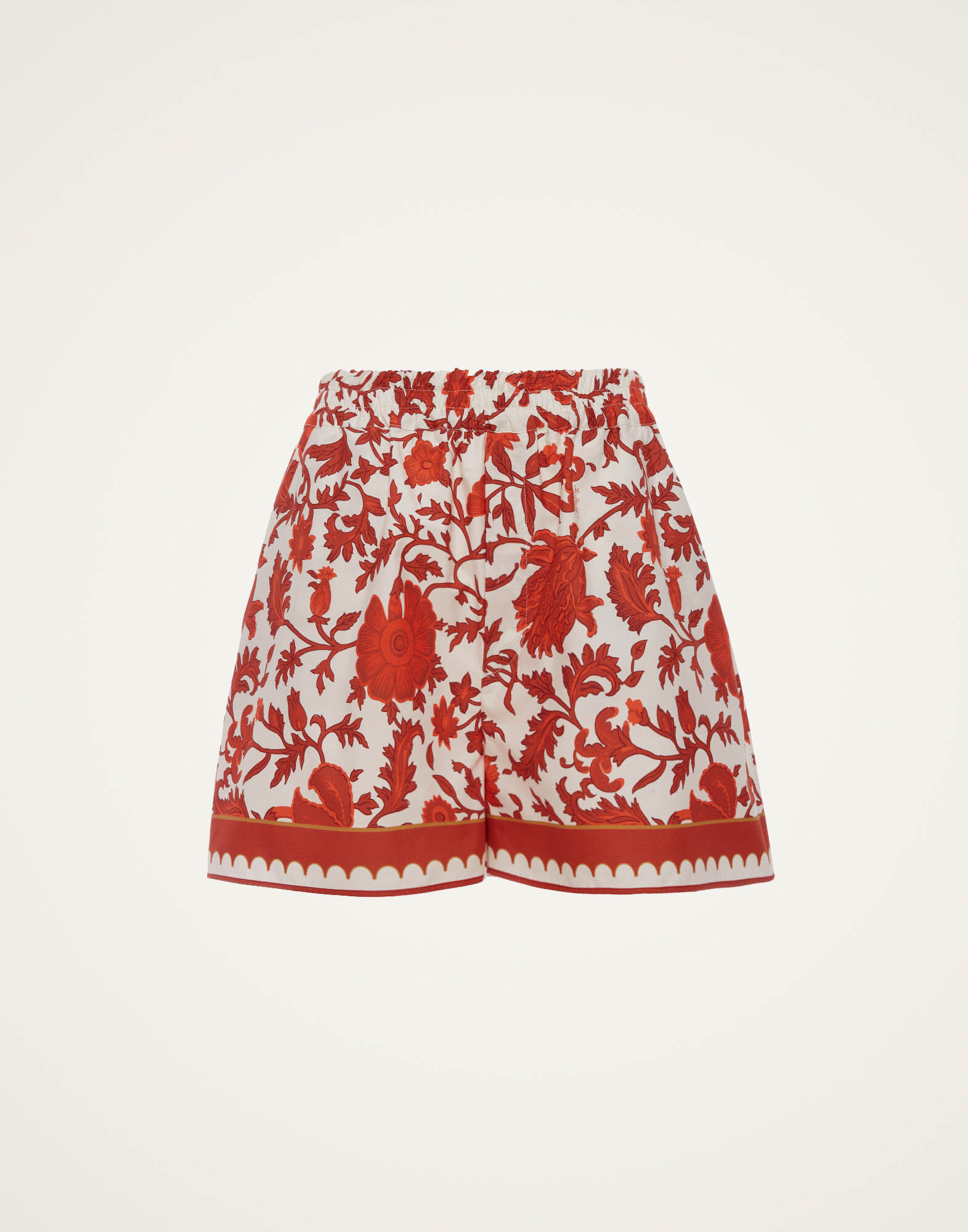 La DoubleJ Pull-Up Shorts Dragonflower Mini Red TRO0117COT039DRE02RE01