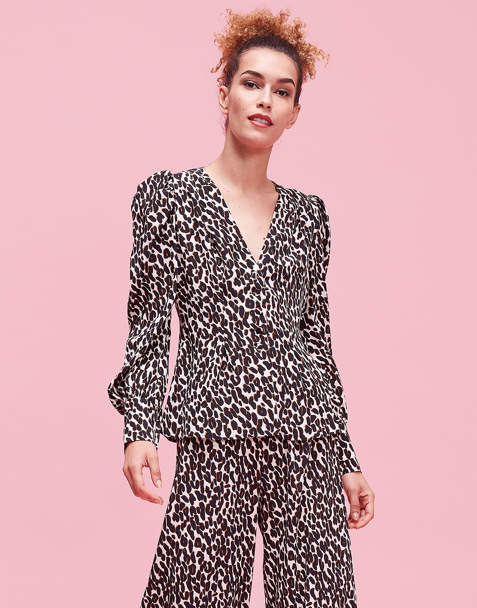 LaDoubleJ Smokin' Hot Shirt Leopard SHI0015CRE001LEO0001