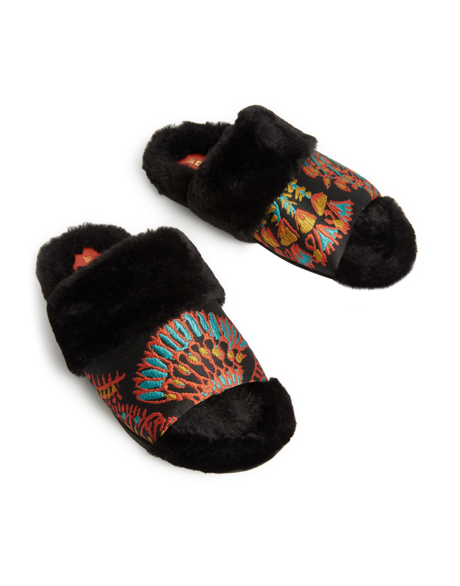 Winter Slides in Sicomore Black for Women | La DoubleJ