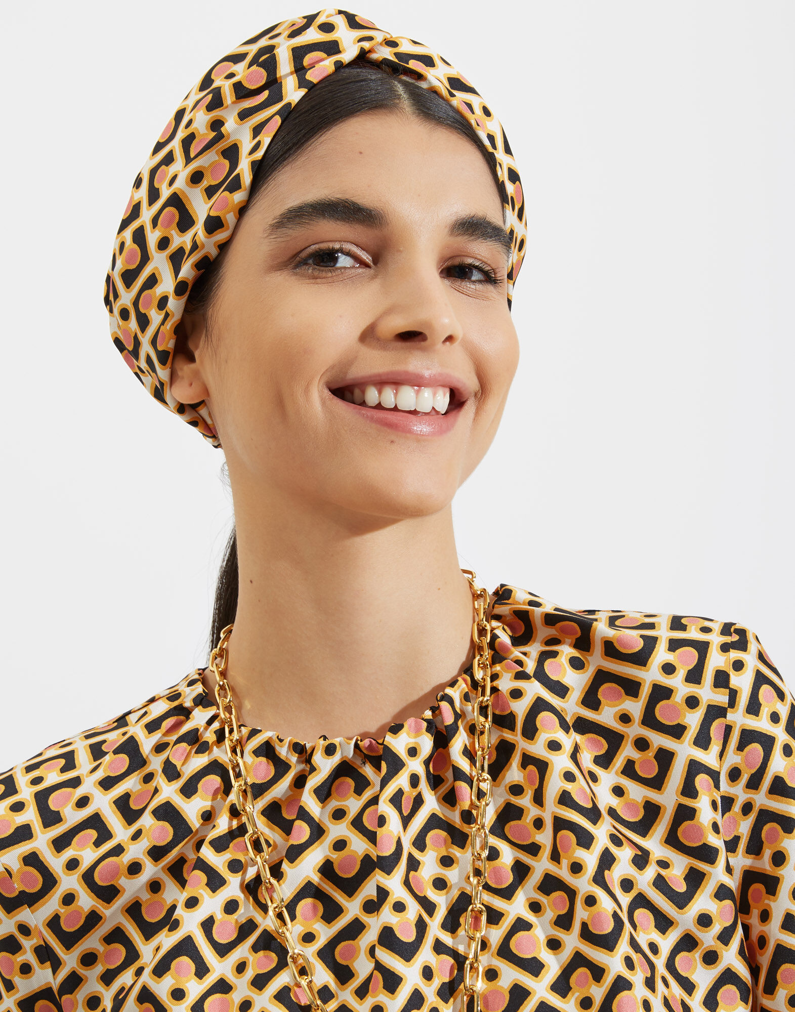 La DoubleJ Pinup Headband Puzzle Rosa HEB0001FOD001PUZ0002