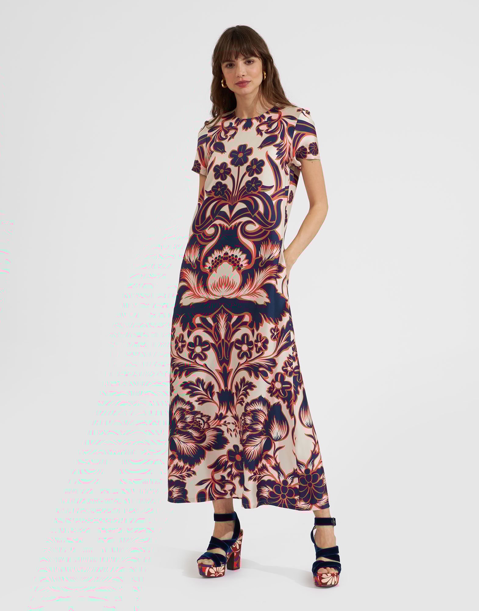 La DoubleJ Swing Dress Va-Va Plac&eacute;e White DRE0001SIL001VAV01WH01