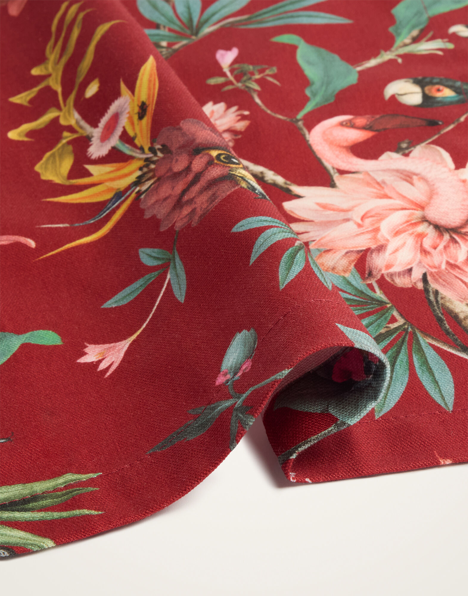 La DoubleJ Large Napkins Set Of 2 Fantastic Creatures Bordeaux NAP0017COT073FCR01RE02