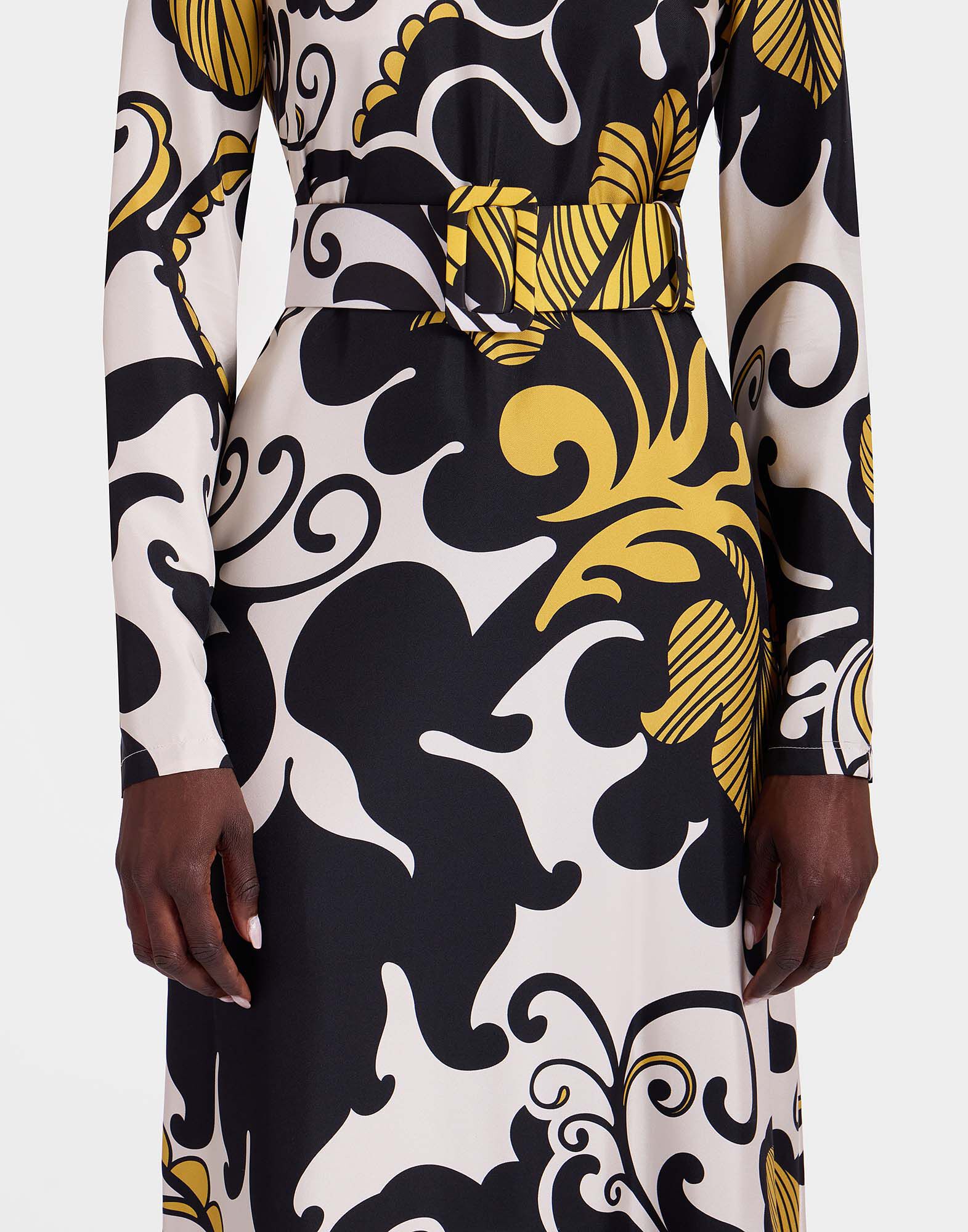 La DoubleJ Medium Belt Marea Black & White BEL0007FAI004MRE01BL03