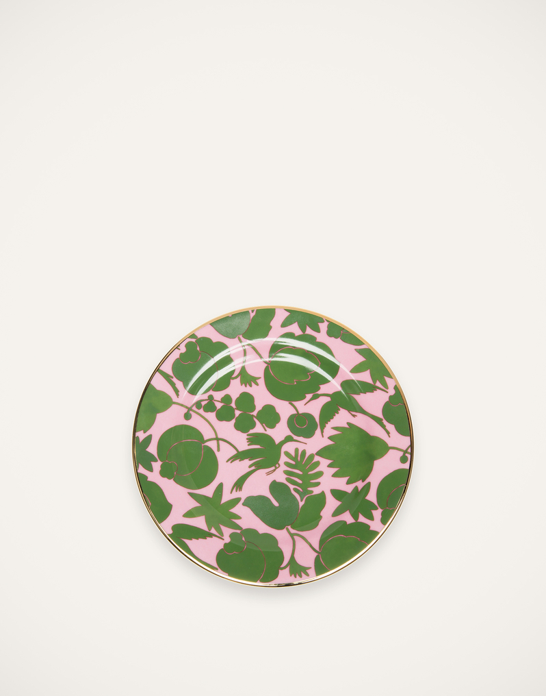 La DoubleJ Dessert Plate Set of 2 La DoubleJ Dessert Plate Set of 2 Wildbird Rosa/Verde DIS0023CER001CER0016