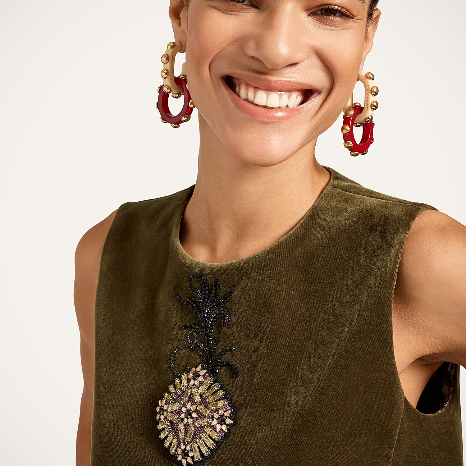 La Doublej La Scala Top In Brown