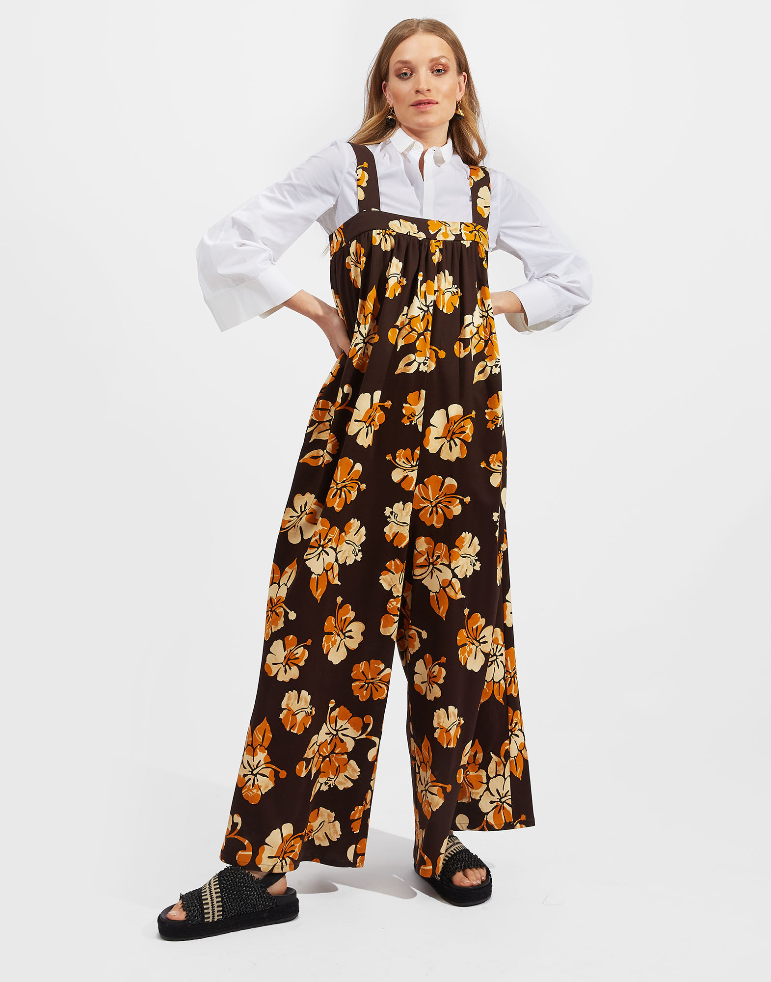 La DoubleJ Playsuit Dress Hibiscus DRE0338INT001HIB0001