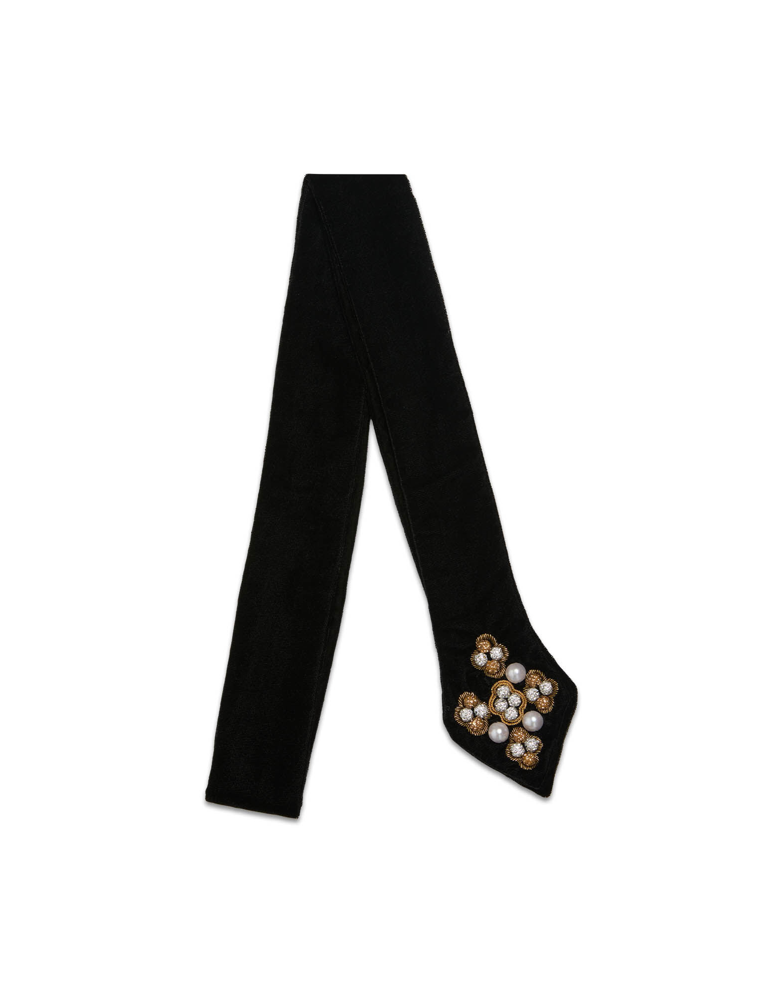 La DoubleJ Ella 2-Ways Stole Solid Black HEB0021VEL015SOLIDBL01