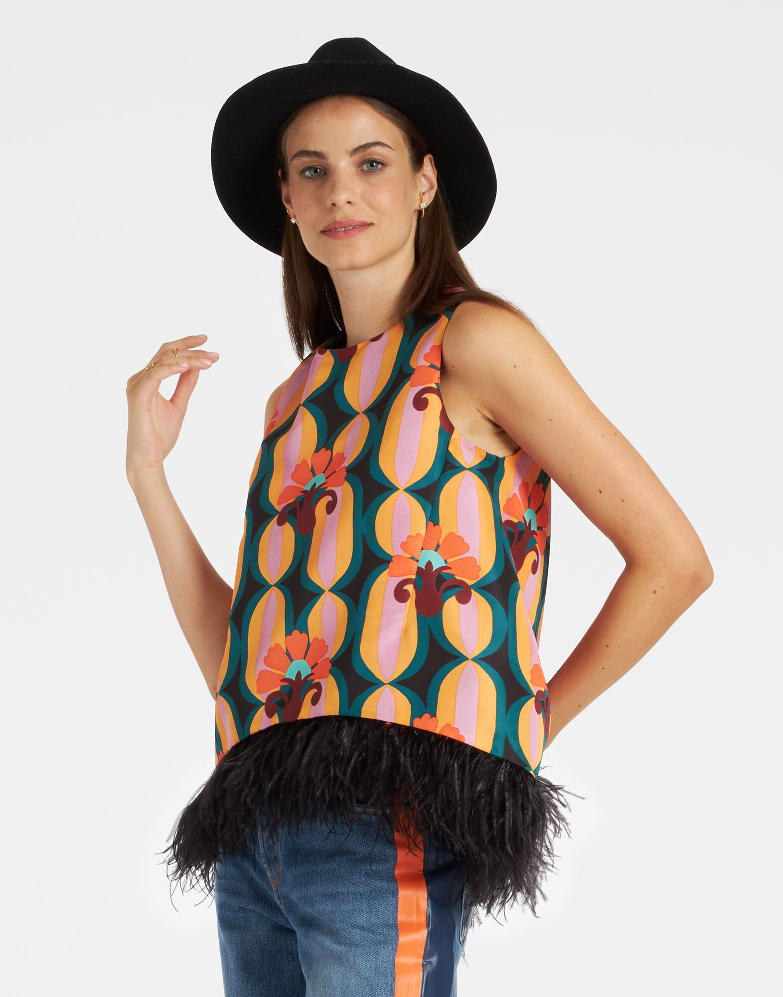 La DoubleJ La Scala Top Arcturus Blue Petrol TOP0013FAI001ARC01BU05