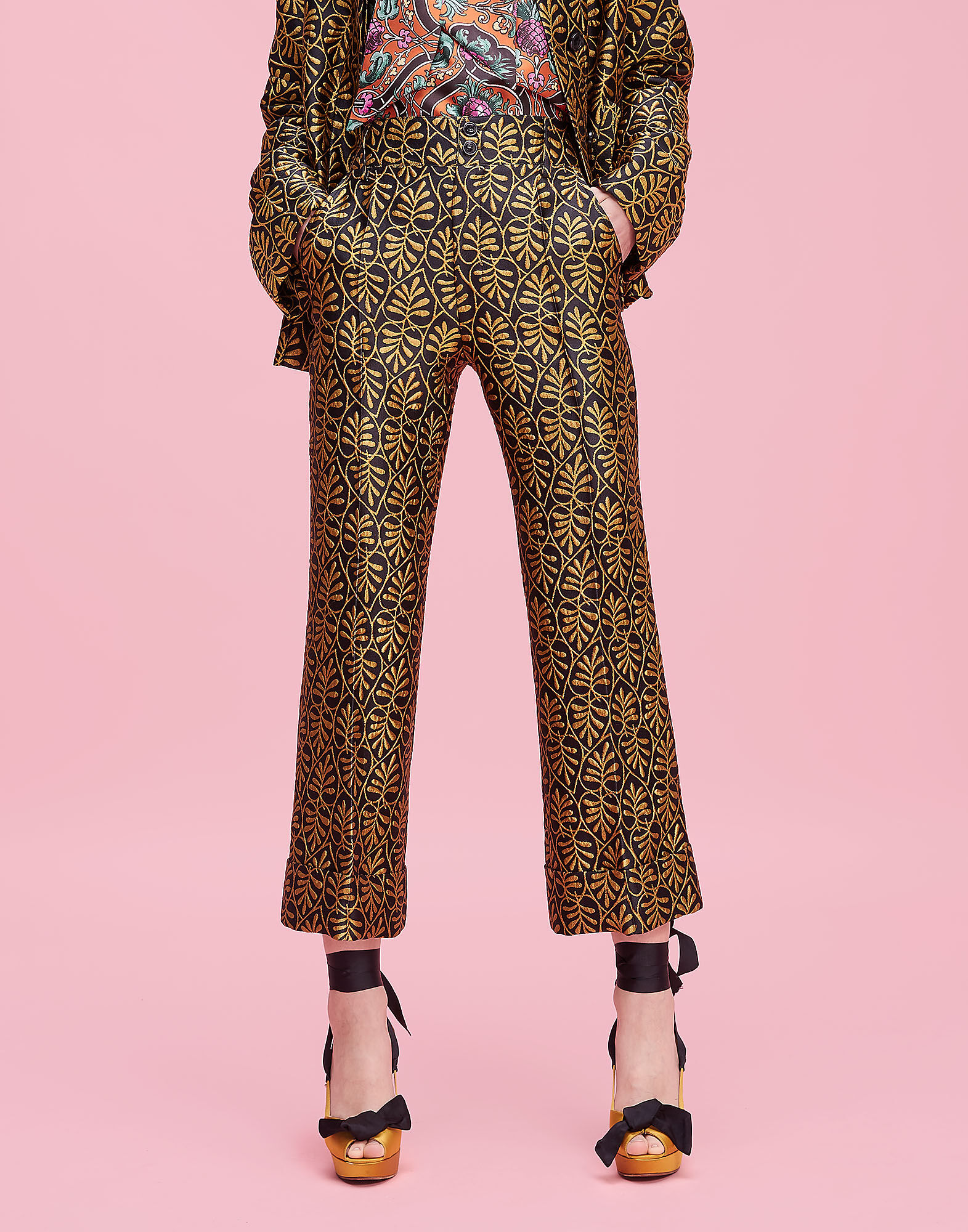 LaDoubleJ Foglie Hendrix Trousers Foglie TRO0007JAC002FOG0001