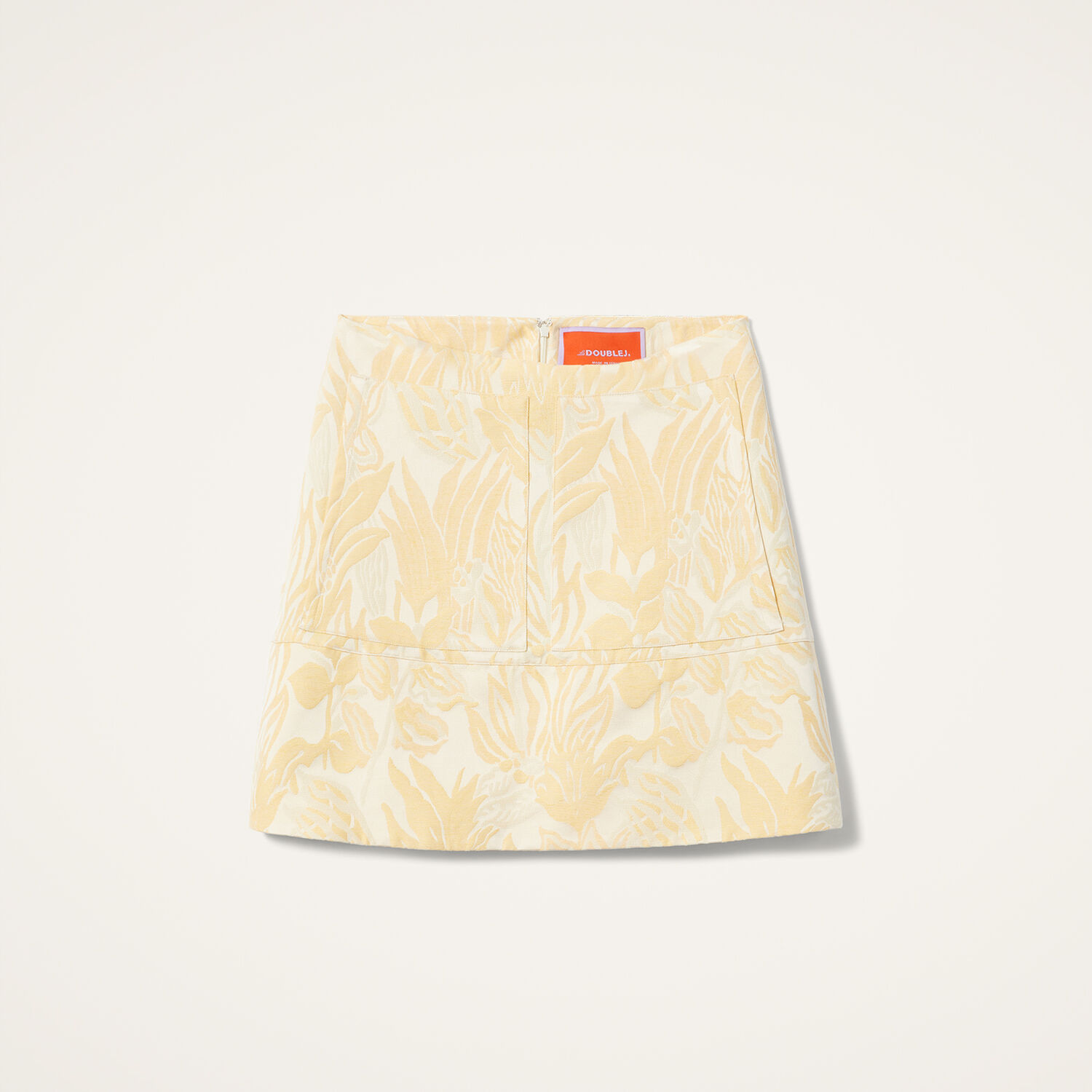 La Doublej Short Skirt In Iris Yellow