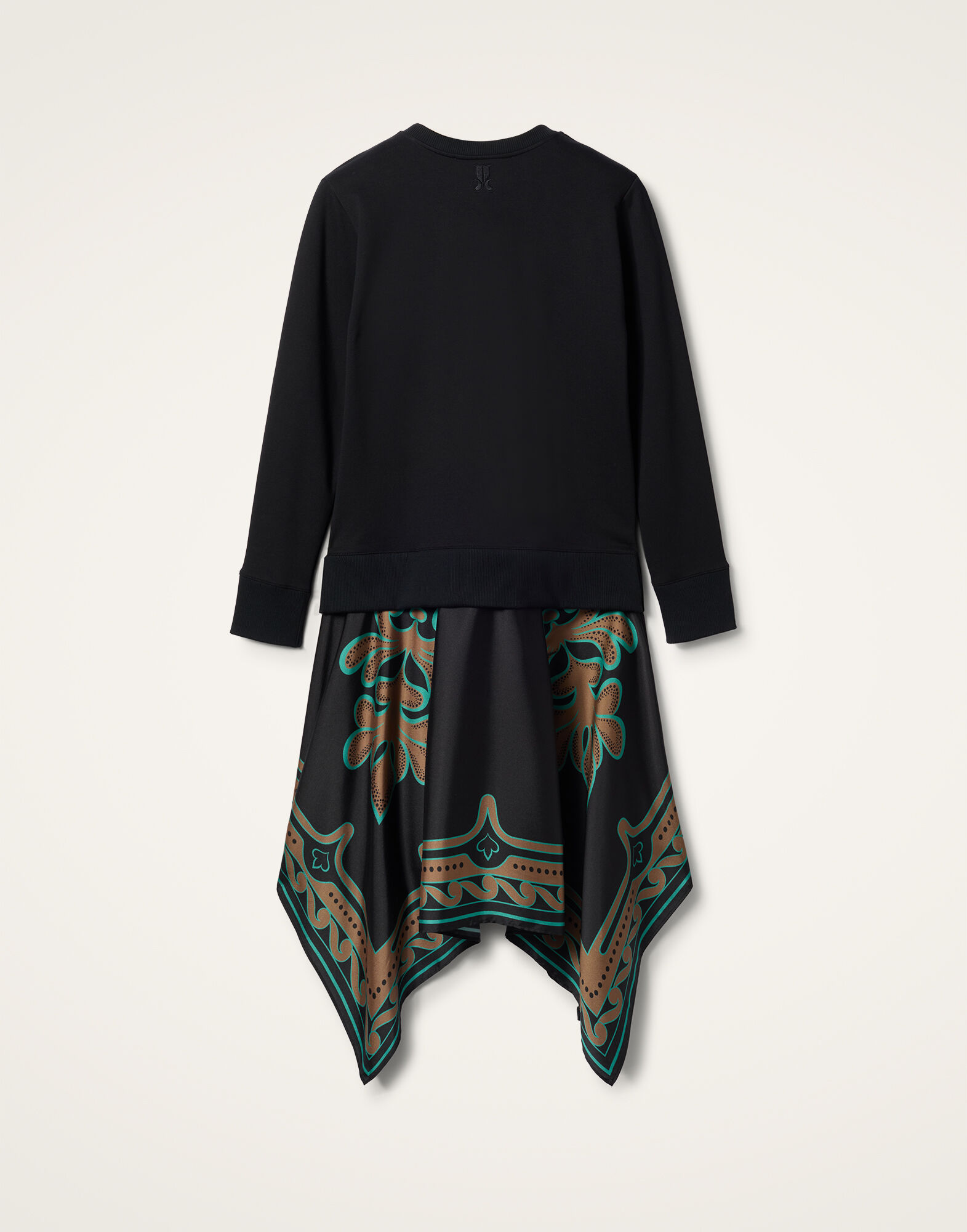 La DoubleJ Sporty Foulard Dress Herald Plac&eacute;e Black DRE0639JER040ALD02BL01