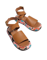 La DoubleJ Chunky Sandals Crazy Daisy Black SHO0012FOD001DAY0002