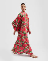 La DoubleJ Magnifico Dress Pink Dahlias DRE0212SIL001DAH0001