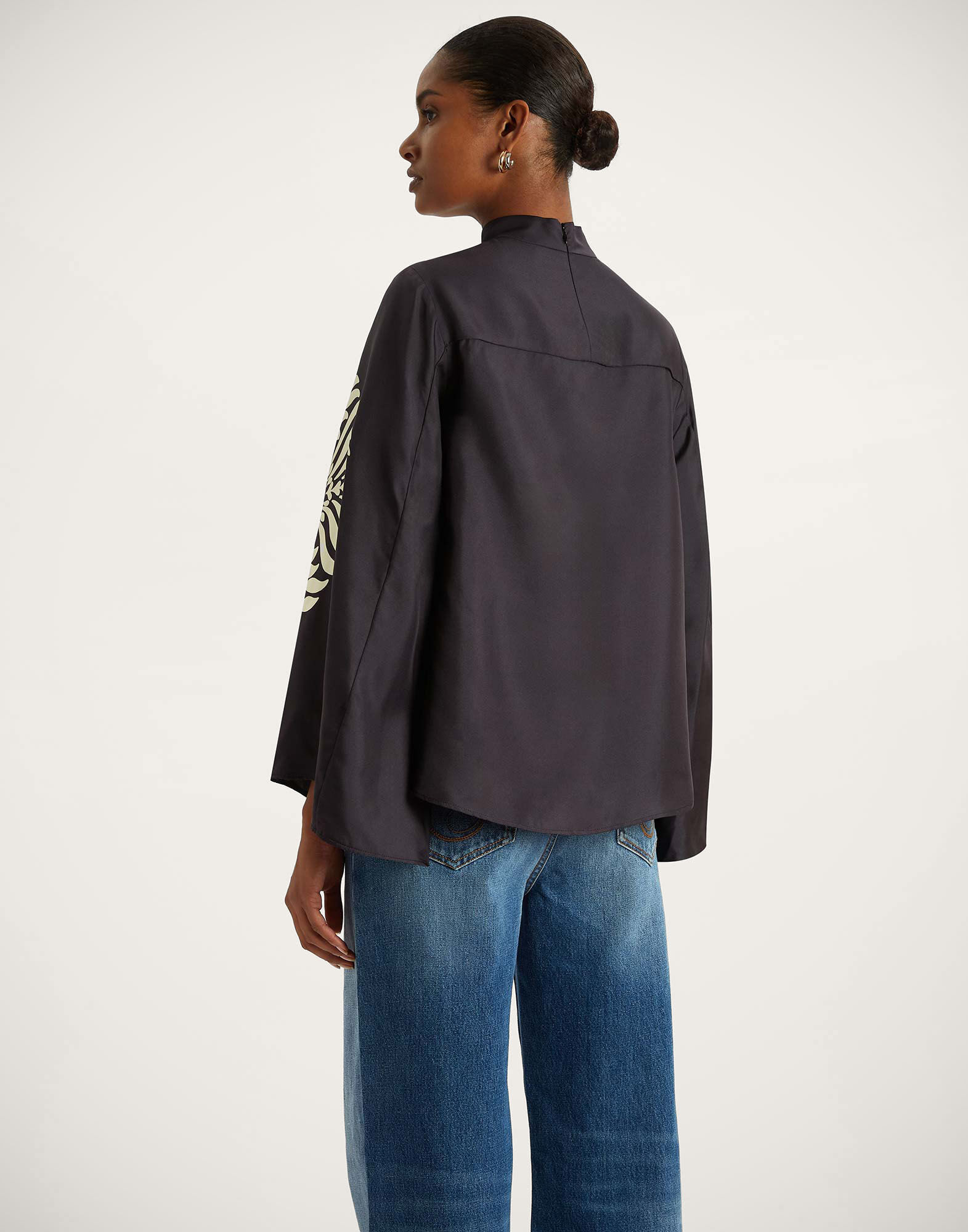Make An Exit Top in Mix Tiles Placée Black for Women | La