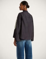 La DoubleJ Make An Exit Top La DoubleJ Make An Exit Top Mix Tiles Placée Black TOP0117SIL006MIX01BL01