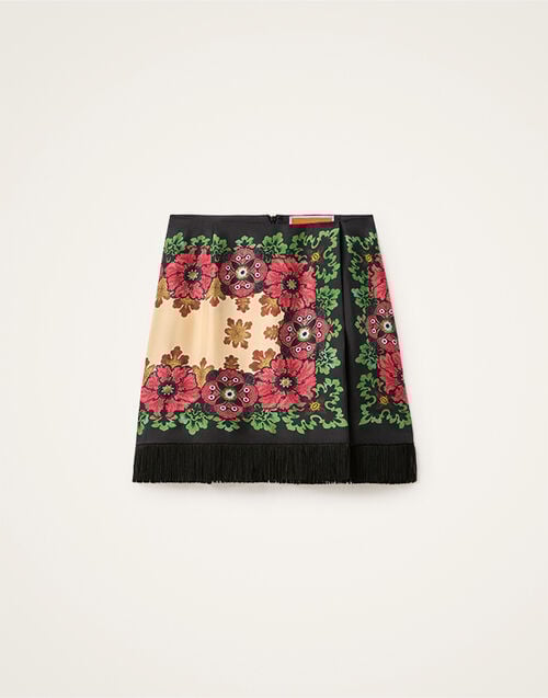 La DoubleJ Foulard Mini Skirt La DoubleJ Foulard Mini Skirt Bounty Placée Red SKI0173SIL006BOU01RE01