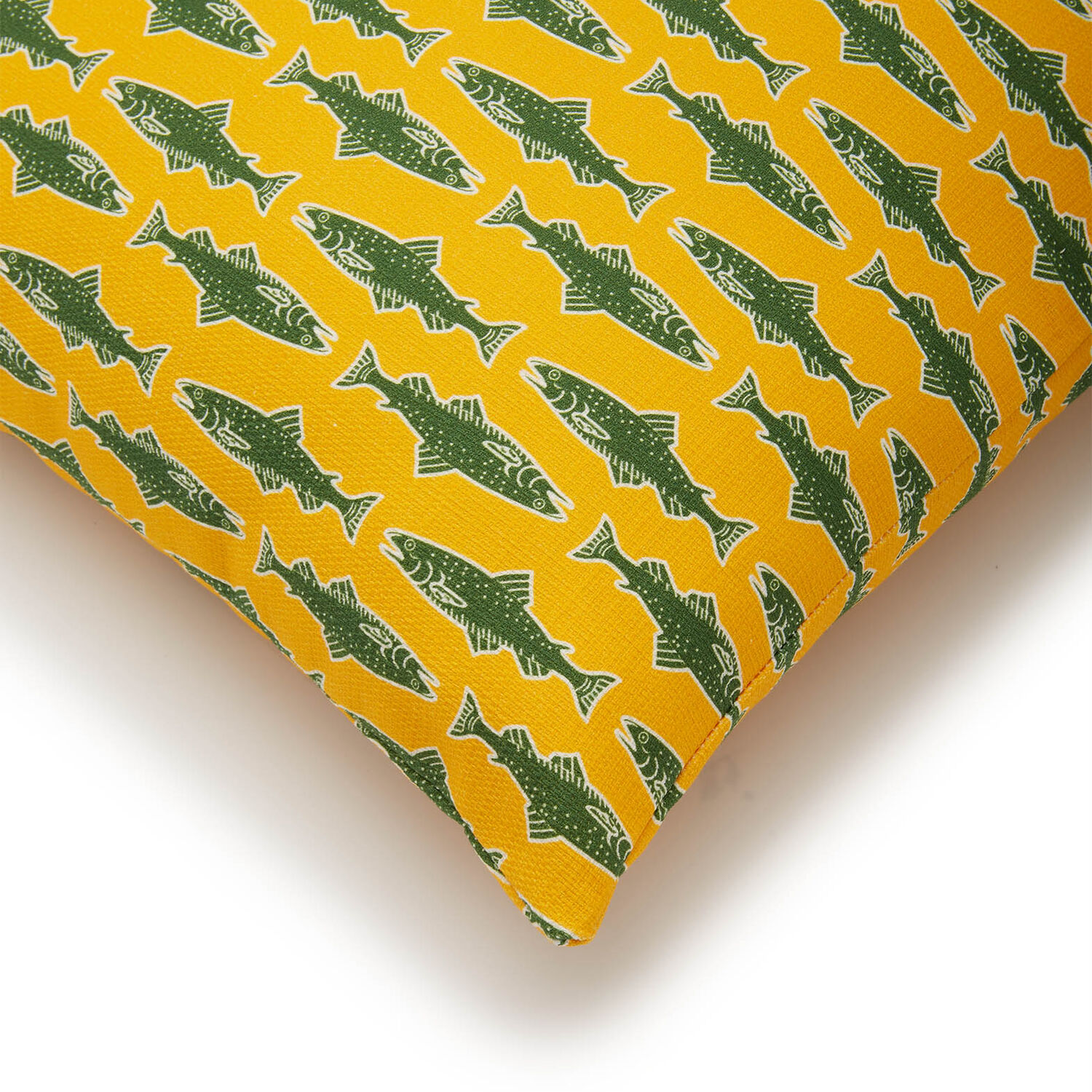 Shop La Doublej Cushion (45x45) In Como Fish Yellow