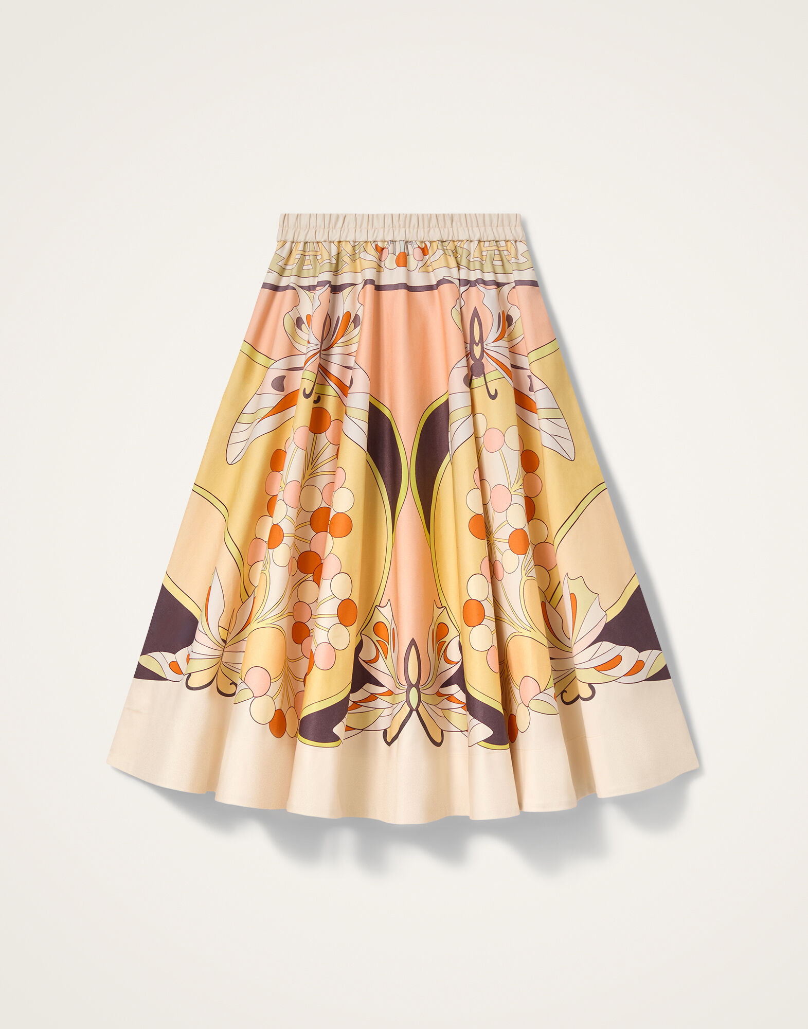 La DoubleJ Ballerina Skirt Florette Plac&eacute;e Pale Pink SKI0199COT094FLO08PI02