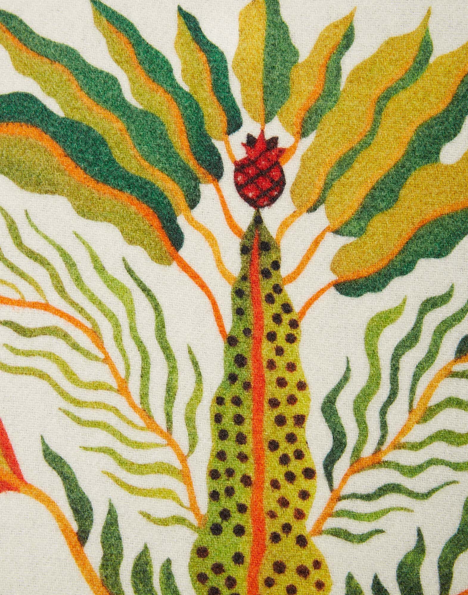 La DoubleJ Reversible Poncho Palme Plac&eacute;e JAC0019PLA003PLM0002