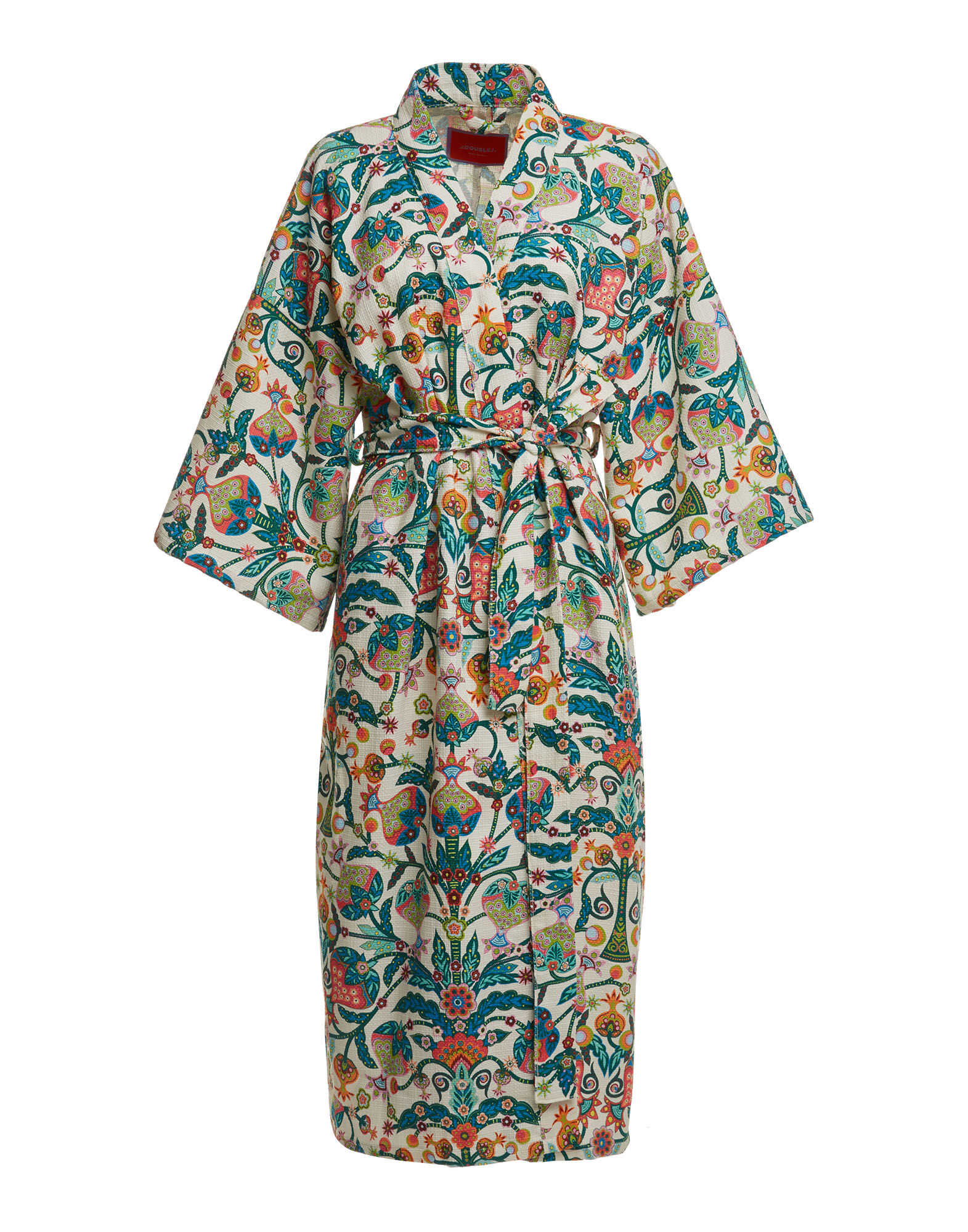 La DoubleJ Unisex Big Robe Tree Of Life Bianco JAC0035COT024TFL0001