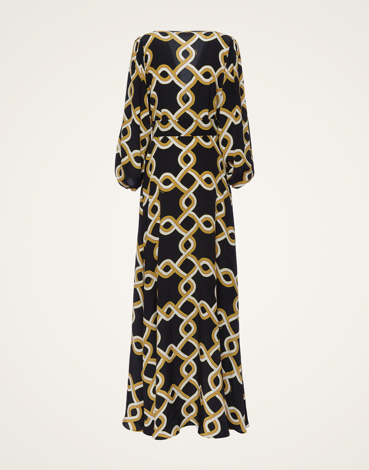 La DoubleJ Long Camerino Dress Tackle Black DRE0585CRE001TAC01BL01