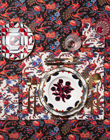 La DoubleJ Housewives Small Tablecloth La DoubleJ Housewives Small Tablecloth Pavone Nero TBC0001LIN001PAV0001