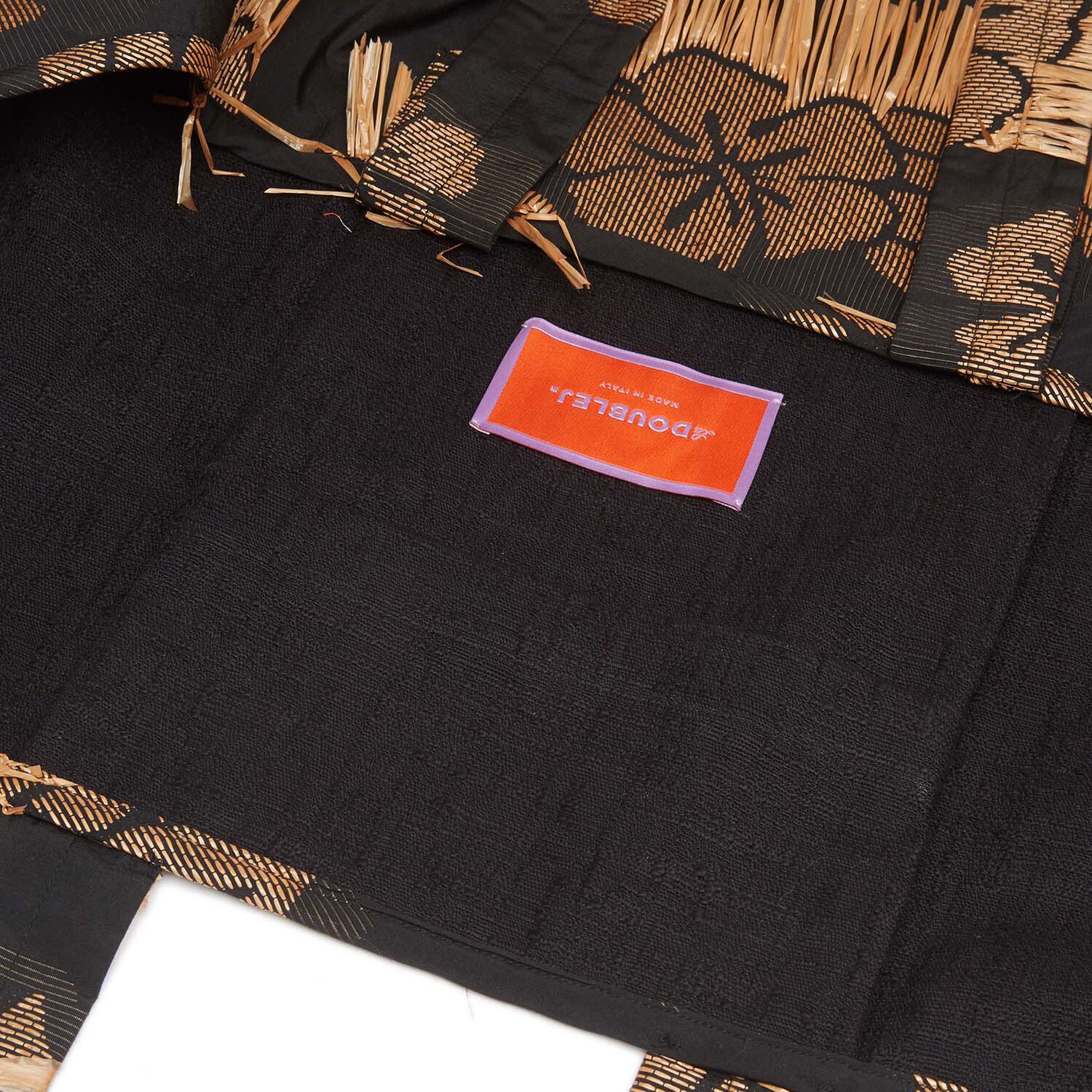 LA DOUBLEJ RAFFIA TOTE BAG