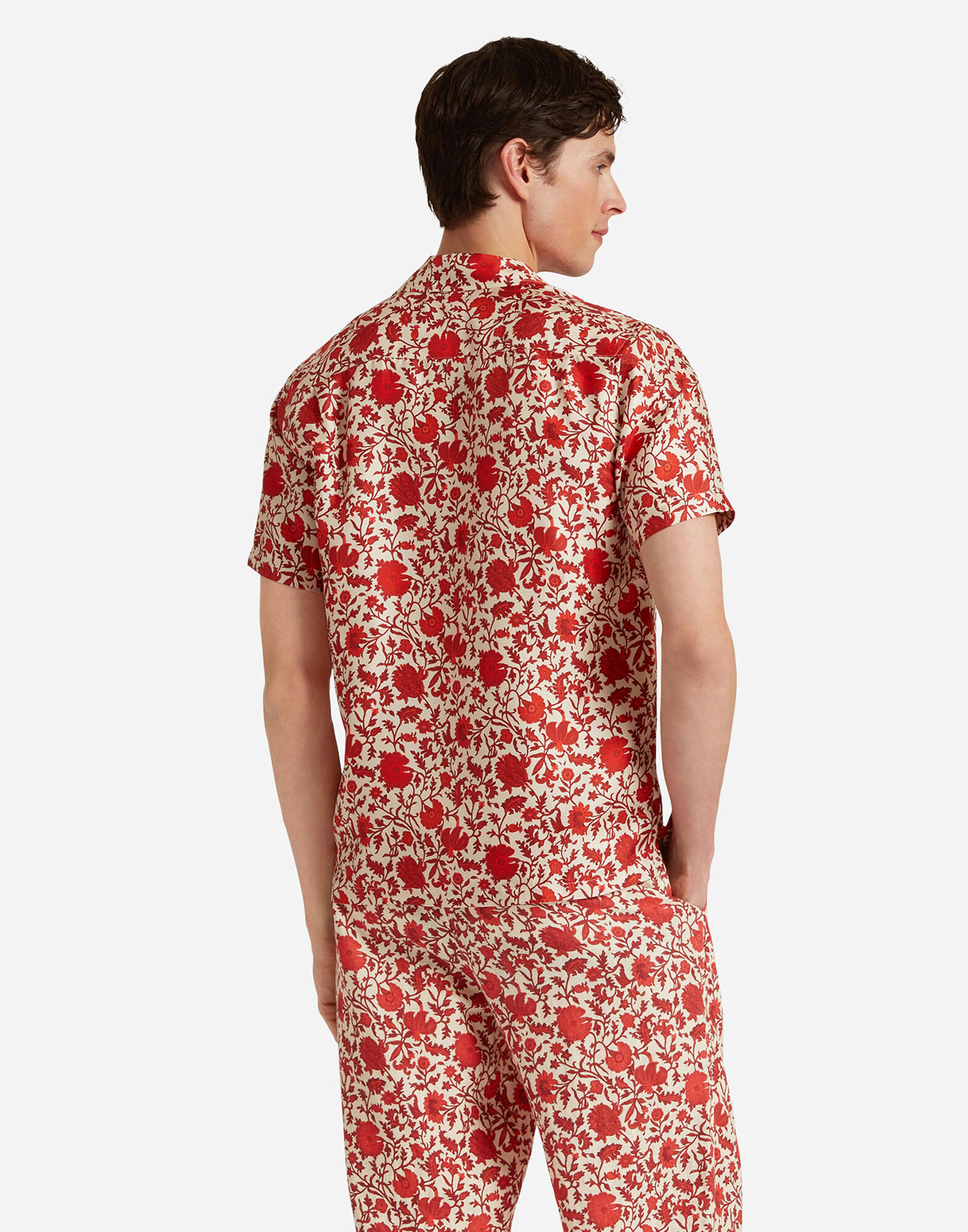 La DoubleJ Maitan Shirt Dragonflower Mini Red SHI0118SIL018DRE01RE01