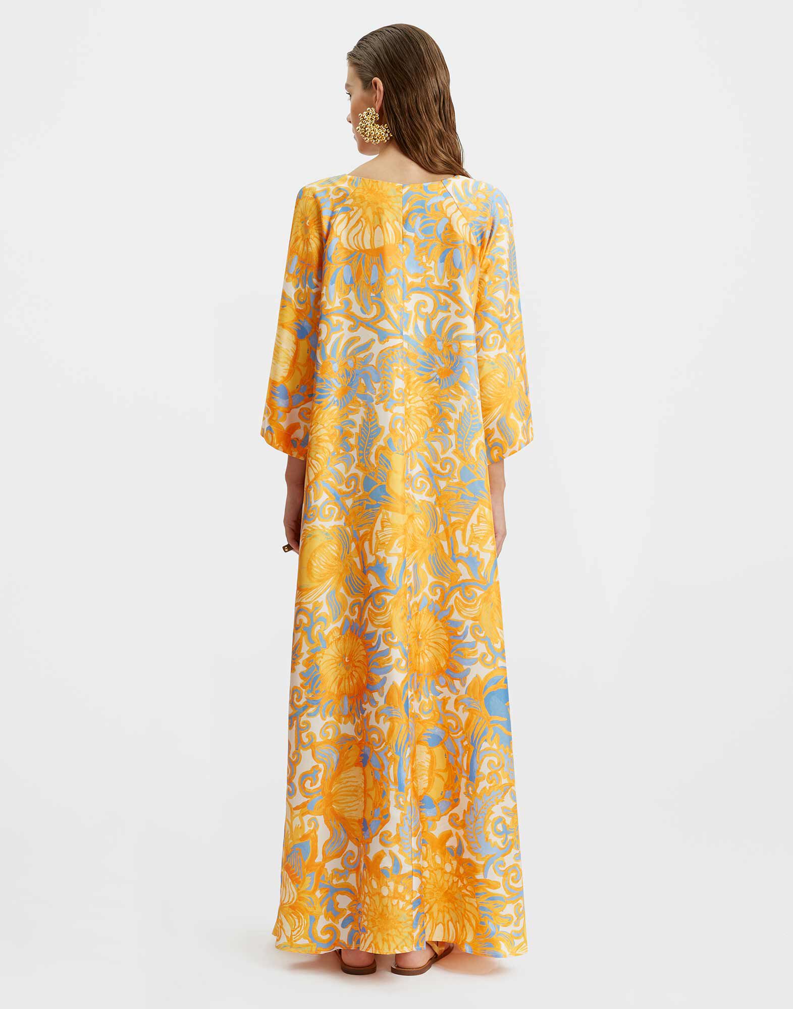 La DoubleJ Muumuu Dress Anemone Orange DRE0308SIL001ANE01OR02